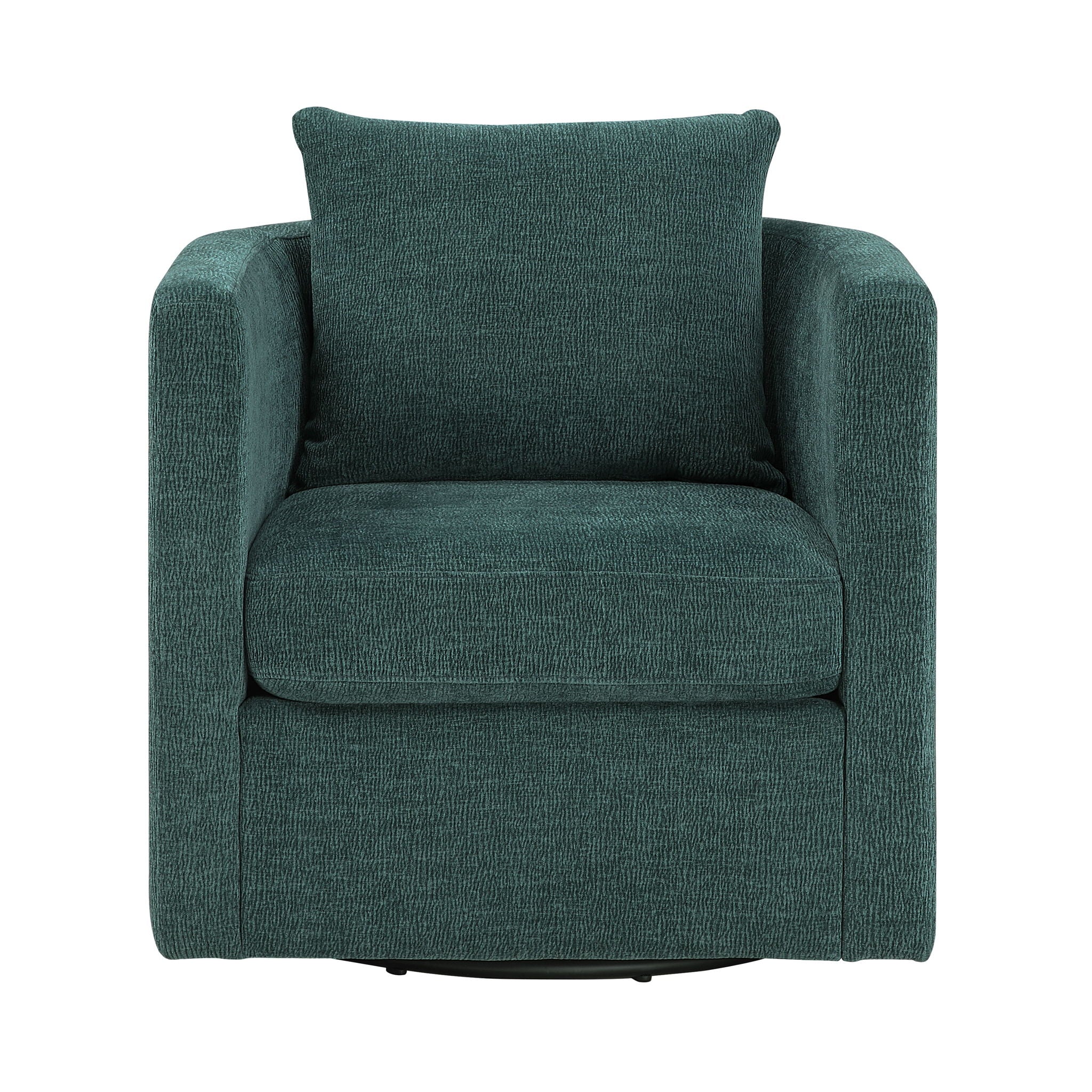 Sutton - Swivel Barrel Chair - Peacock