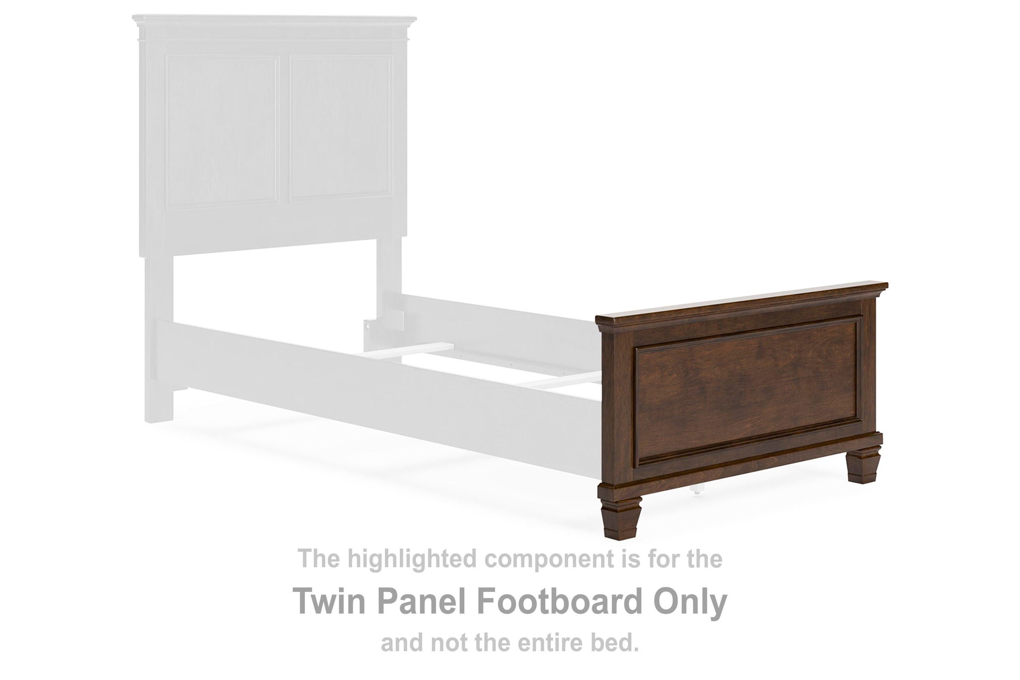 Danabrin - Twin Panel Footboard - Brown