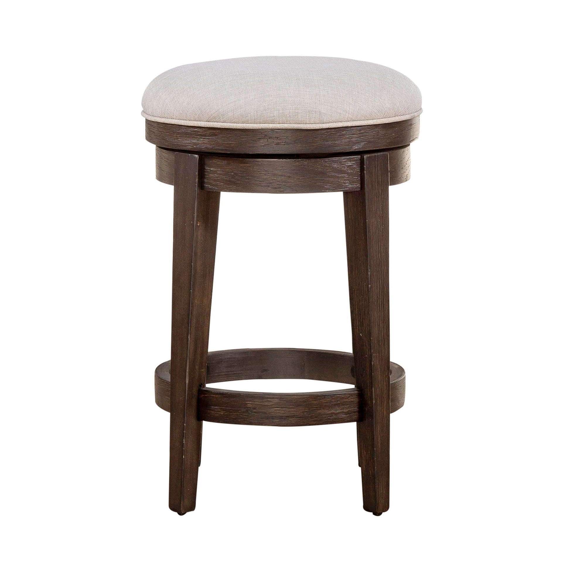 Liberty Furniture Mill Creek - Console Swivel Stool - Dark Brown | Meri Furniture