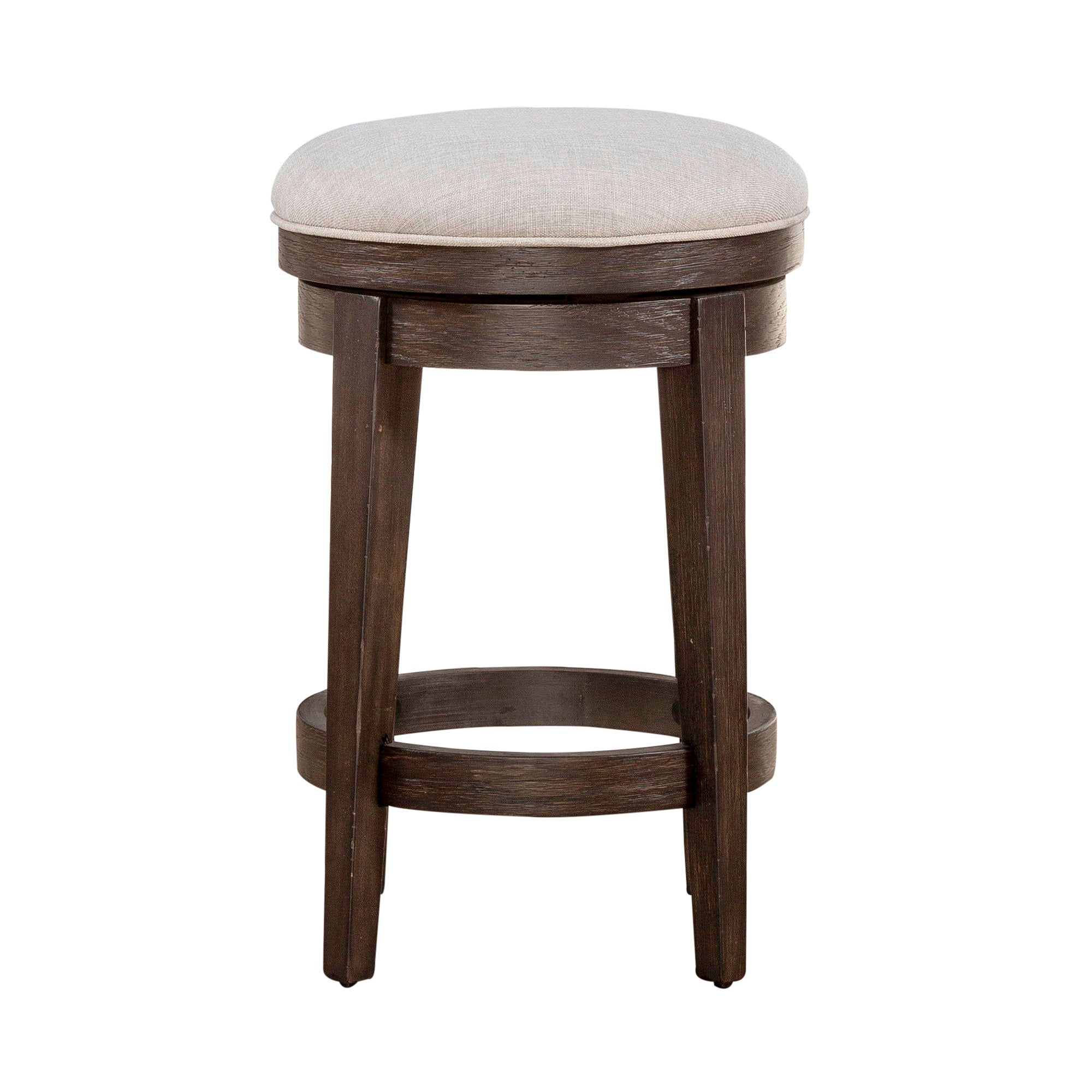 Liberty Furniture Mill Creek - Console Swivel Stool - Dark Brown | Meri Furniture