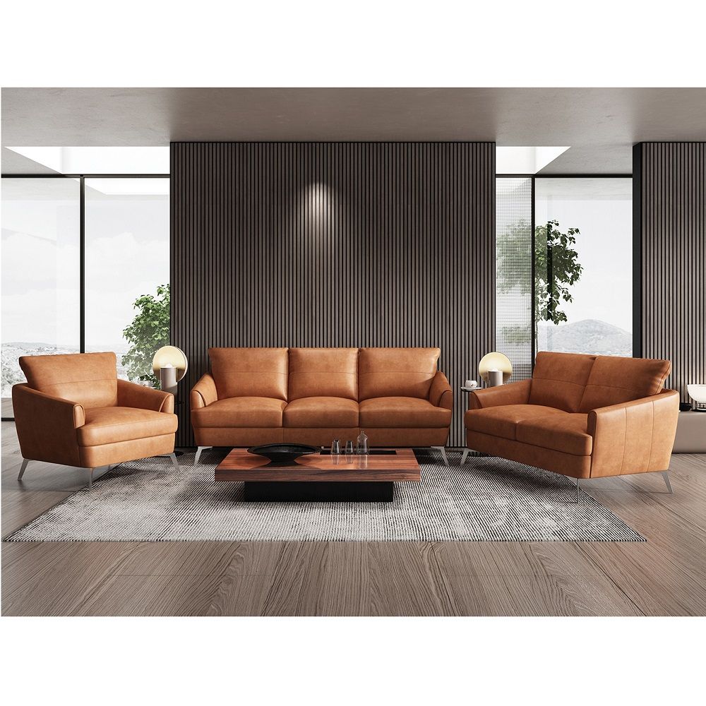 ACME Safi - Sofa - CapPUchino Leather | Meri Furniture