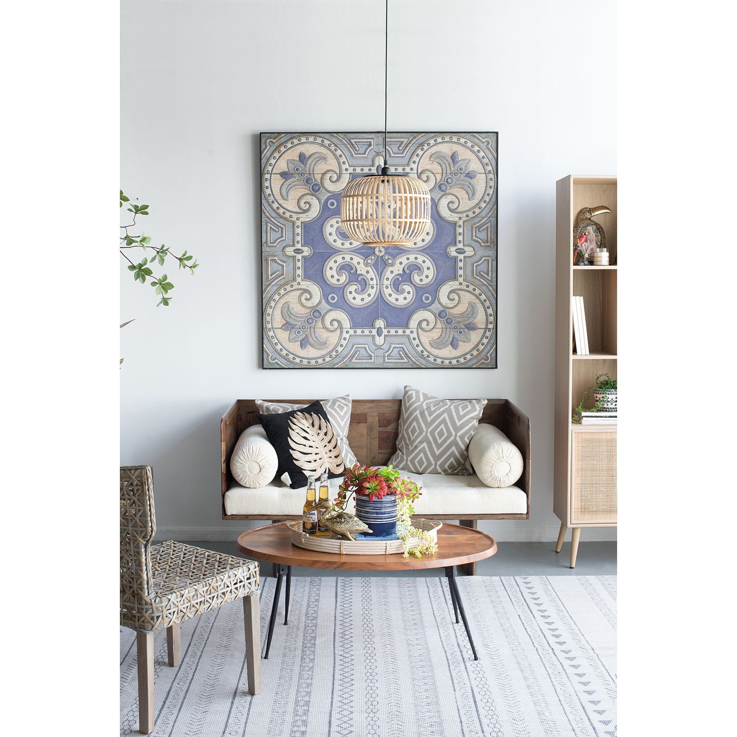 Oval Cofe Table - Brown