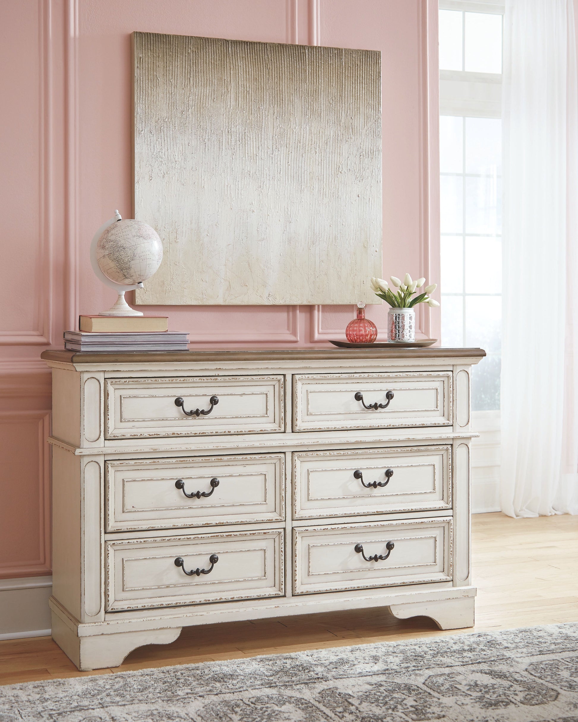 Ashley Furniture Realyn - Dresser, Mirror | Meri Furniture