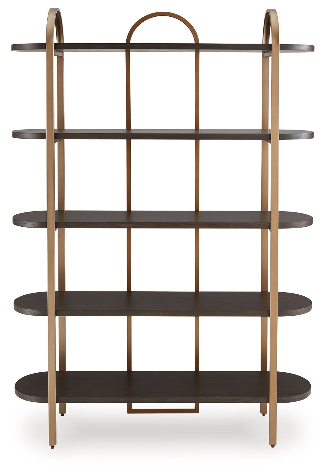Signature Design by Ashley® Brentmour - Brown / Gold Finish - Bookcase | Meri Furniture