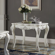 ACME Dresden End Table - Bone White Finish | Meri Furniture