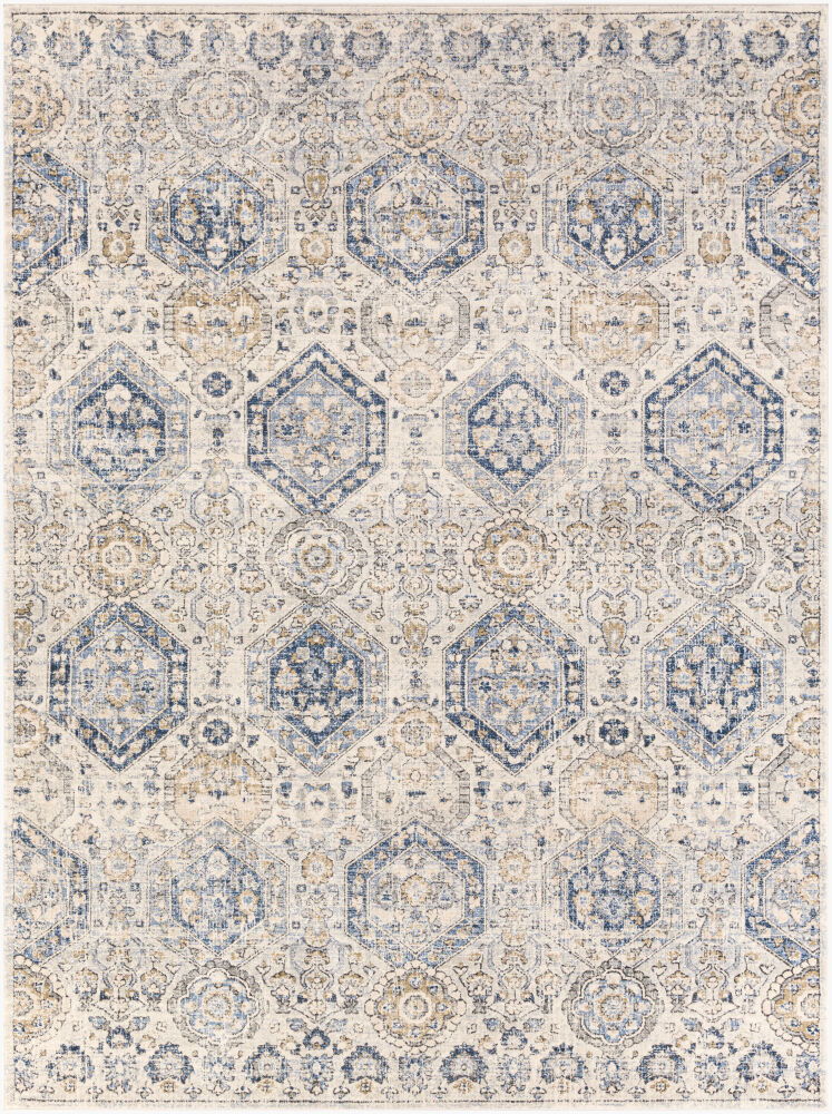 Indigo Machine Woven Rug