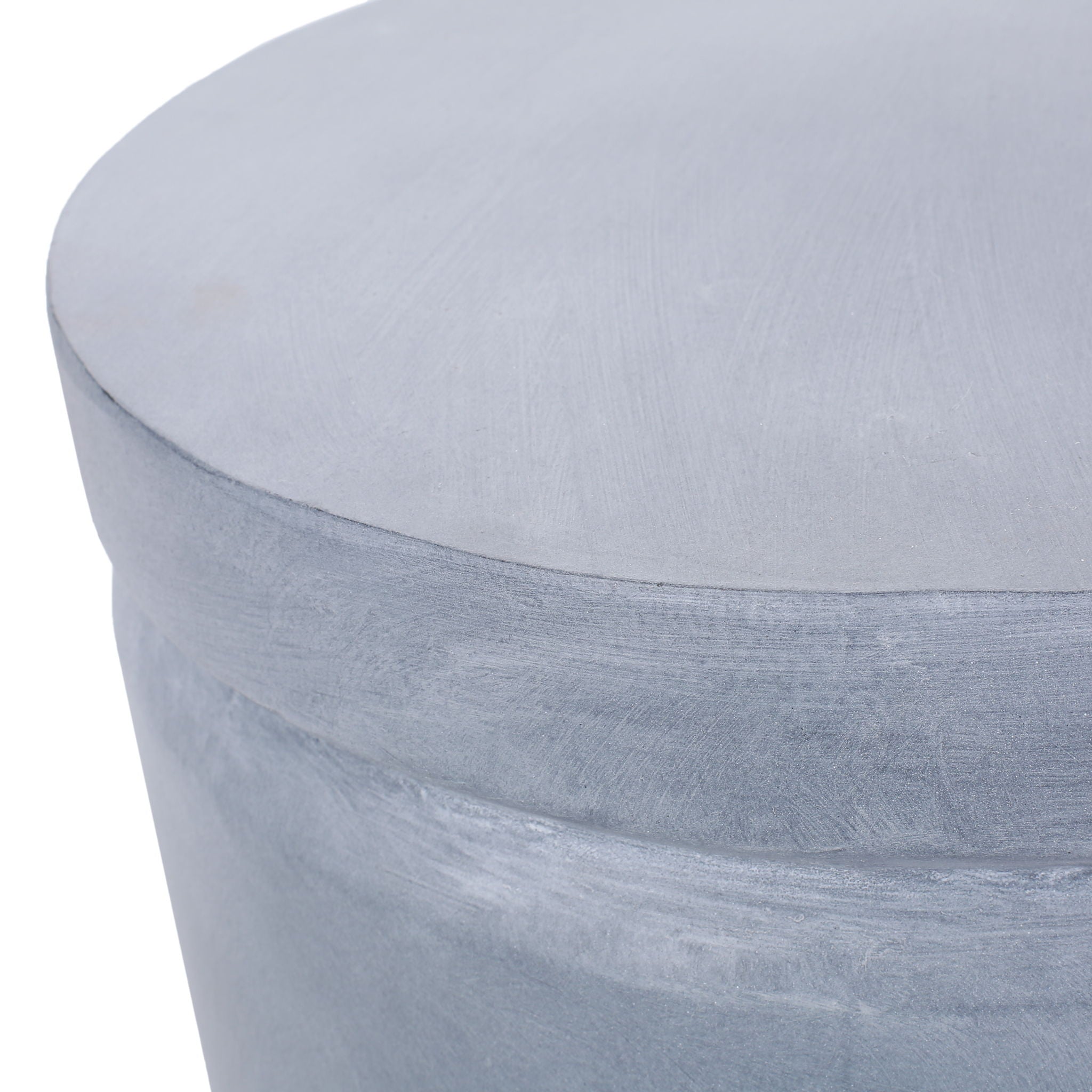 Outdoor Concrete End Table - Light Blue