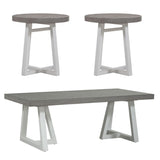 Liberty Furniture Palmetto Heights - 3 Piece Set (1 Cocktail 2 End Tables) - White | Meri Furniture