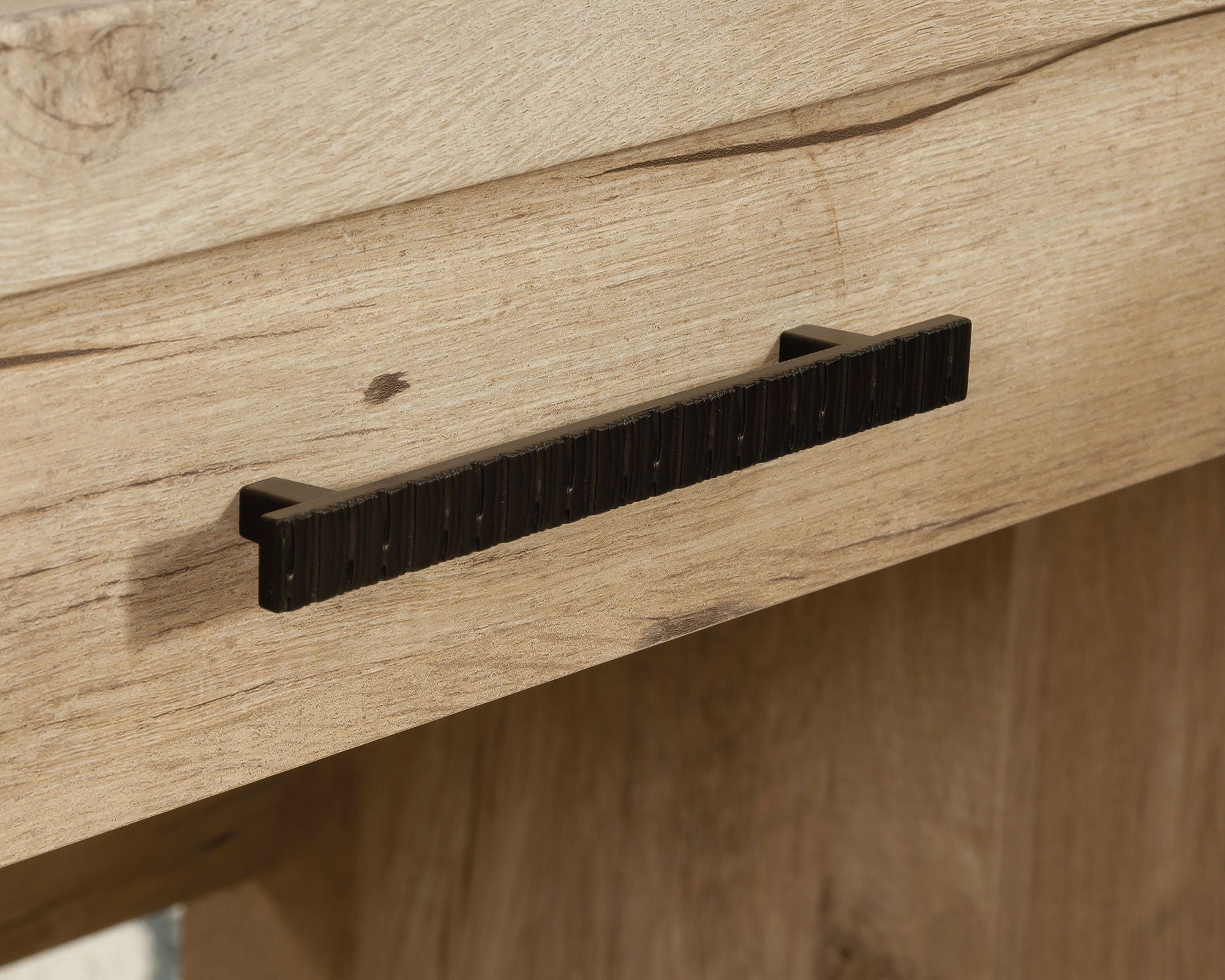 L-Shaped Home Office Desk in Prime Oak