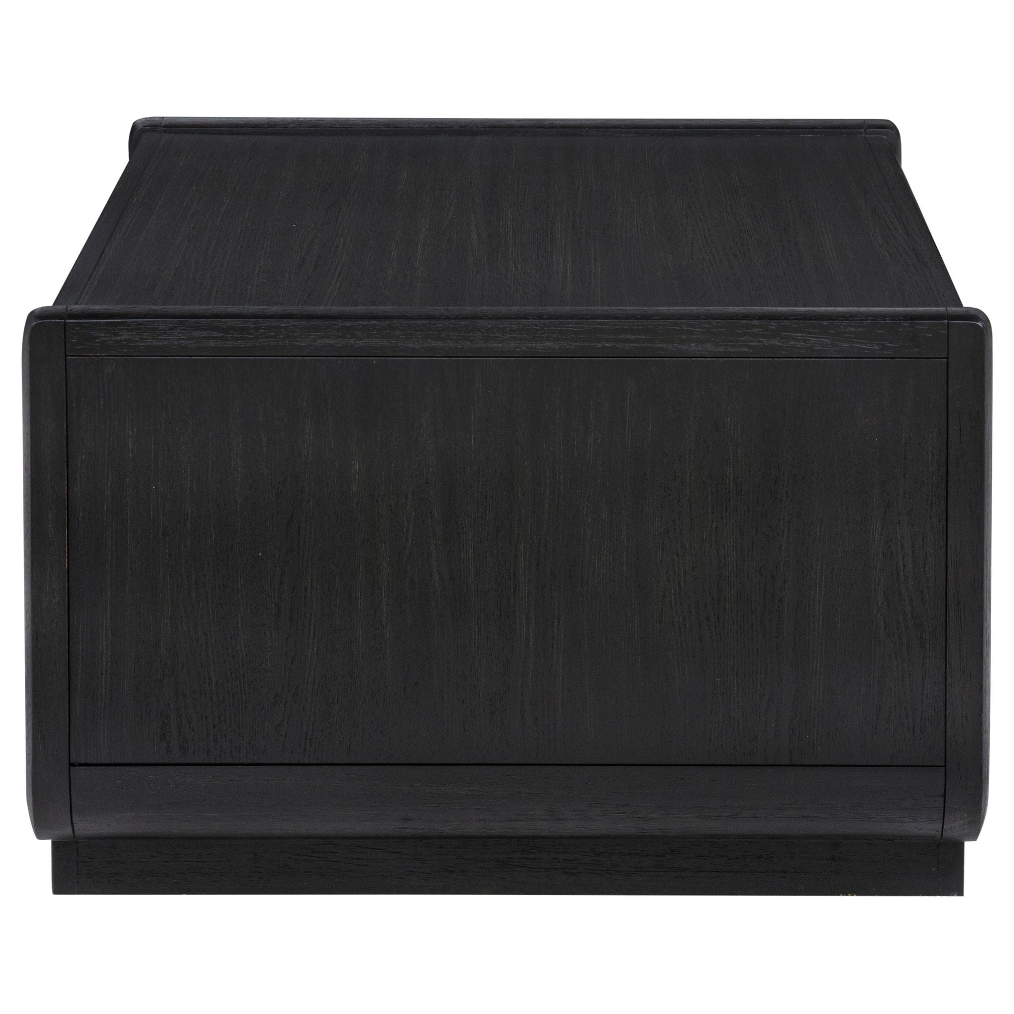 Leandro 2-drawer Wood Cocktail Coffee Table Burnished Black