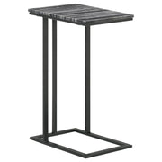 Coaster Fine Furniture Vicente - Marble Top C-Shaped Sofa Side Table | Meri Furniture