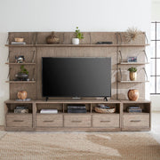 Liberty Furniture City Scape - Entertainment Center With Piers - Burnished Beige | Meri Furniture