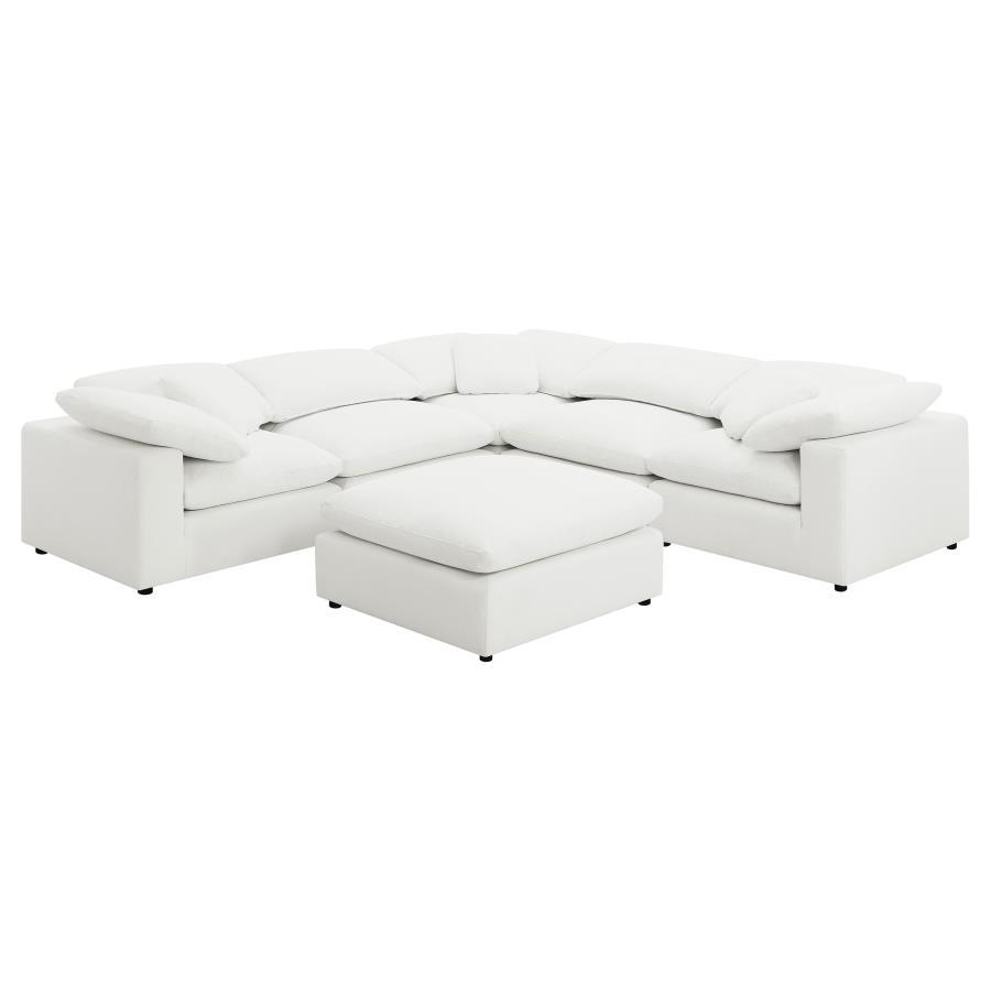 Coaster Fine Furniture Raleigh - Boucle Upholstered Modular Sectional | Meri Furniture