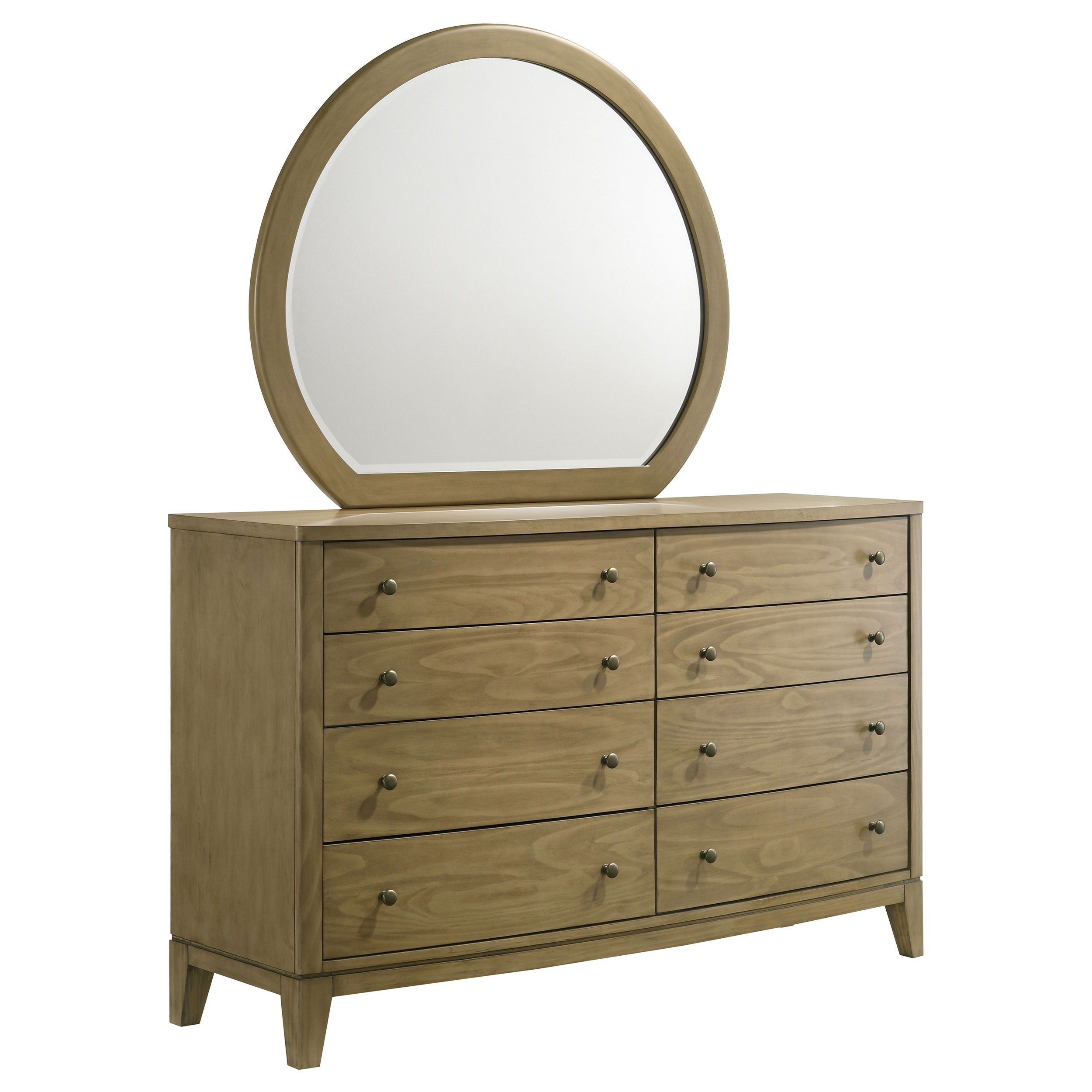 Coaster Fine Furniture Granada - 8-Drawer Dresser And Mirror - Natural Pine | Meri Furniture