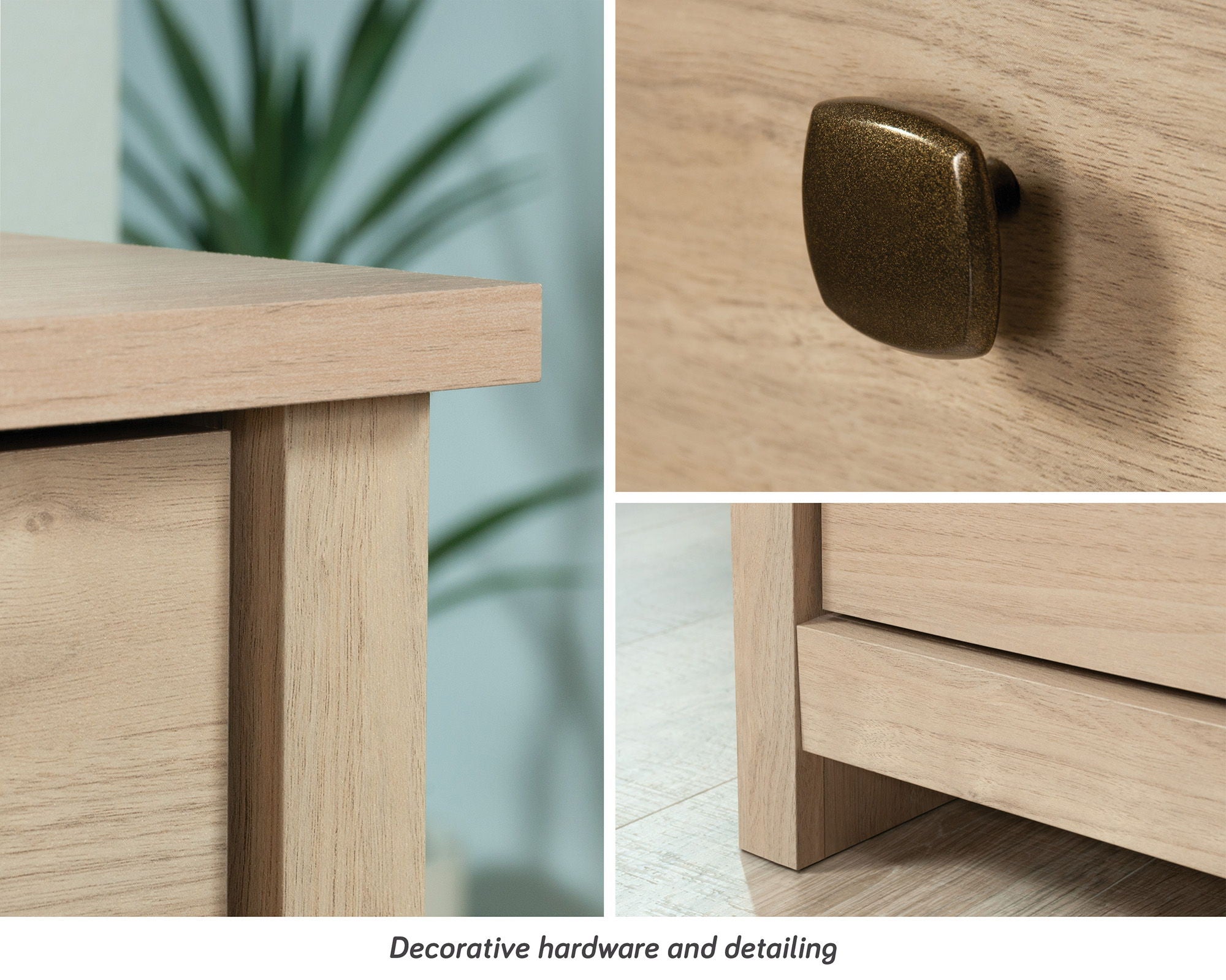 4-Drawer Bedroom Chest in Harvest Walnut