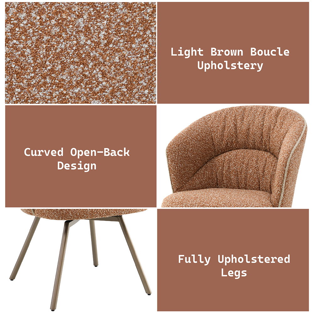 Lidi - Side Chair Set of 2) - Rust Orange