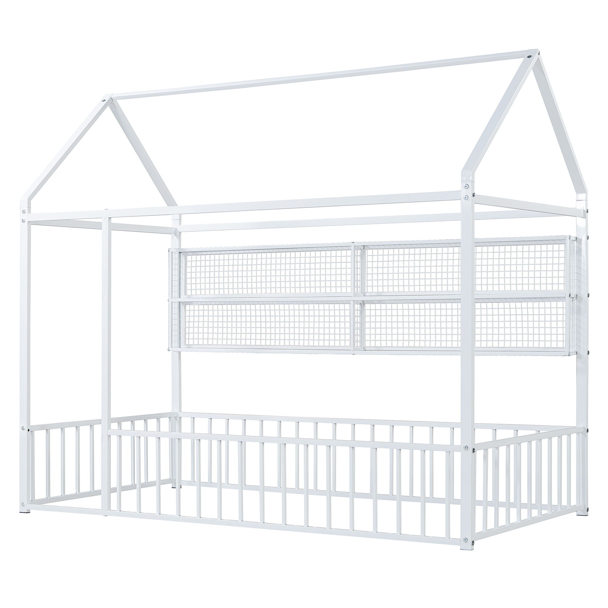 House Frame With Fence And Shelves