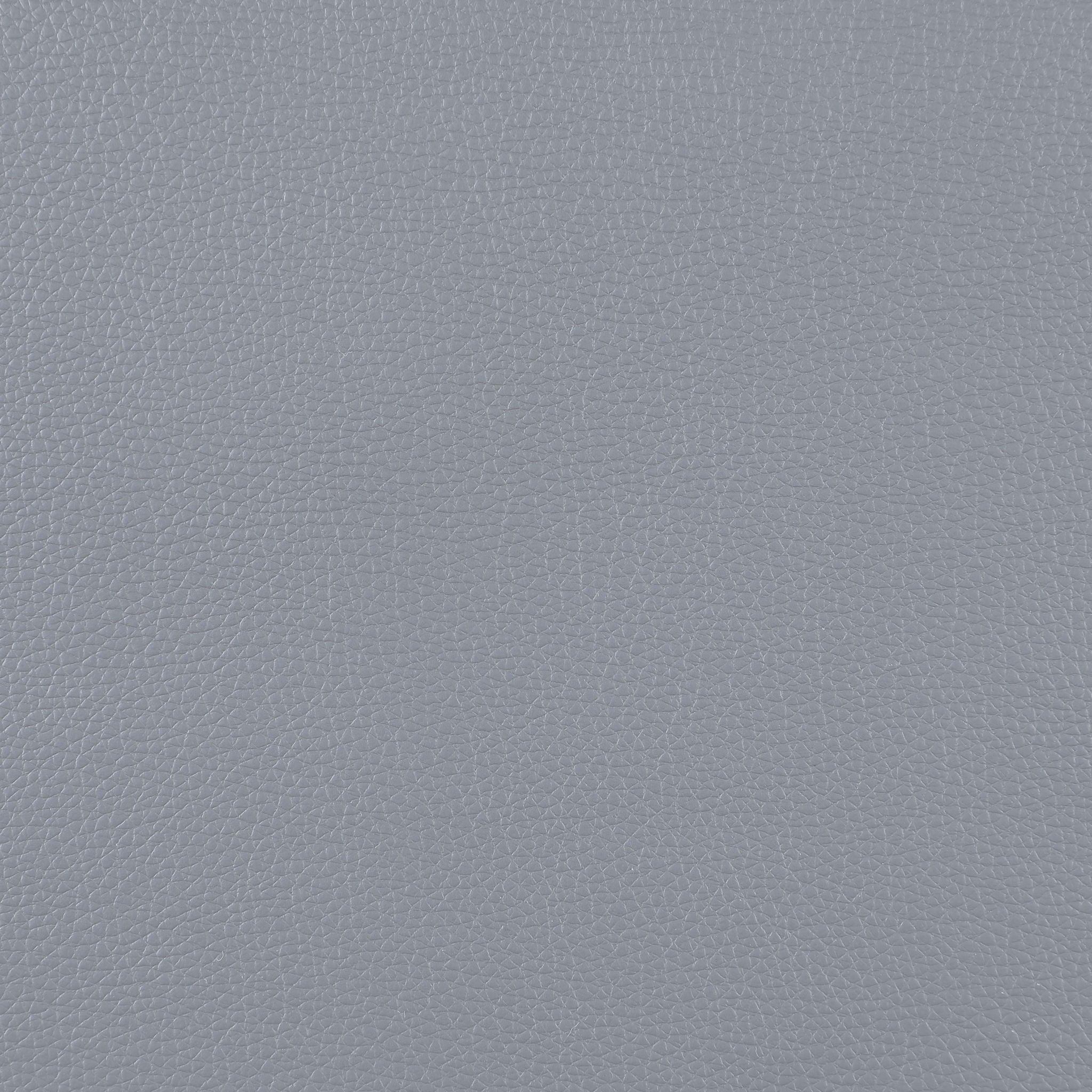 Irine - Faux Leather Sectional Sofa With Ottoman - Gray