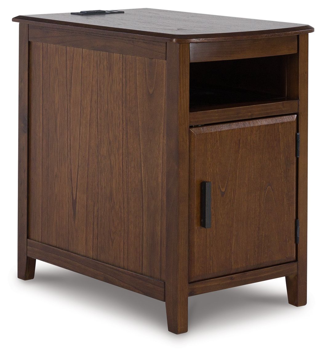 Signature Design by Ashley® Devonsted - Brown - Chair Side End Table | Meri Furniture