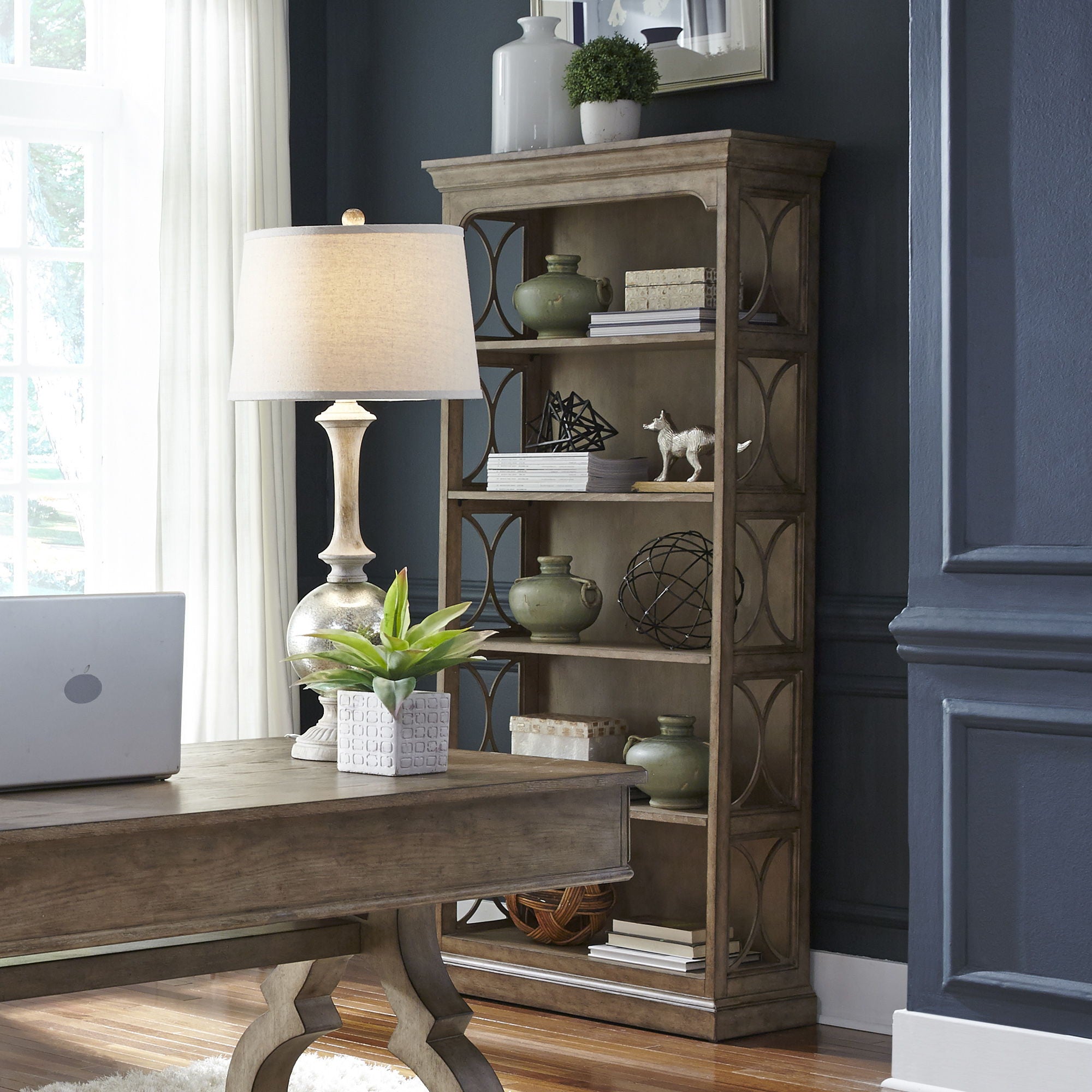 Liberty Furniture Simply Elegant - Bookcase - Light Brown | Meri Furniture