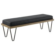 Coaster Fine Furniture Chad - Denim Upholstered Accent Bench - Dark Blue | Meri Furniture