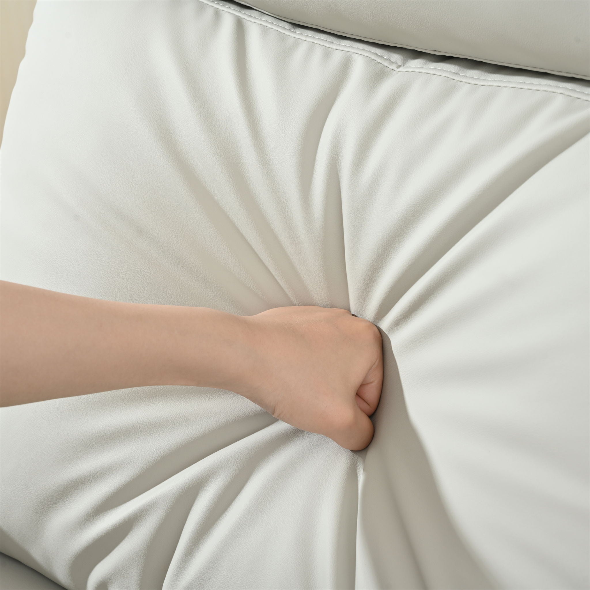 Rocking Recliner Chair, 360 Degree Swivel Nursery Rocking Chair, Glider Chair, Modern Small Rocking Swivel Recliner Chair For Bedroom, Living Room Chair Home Theater Seat, Phone Holder - Light Gray