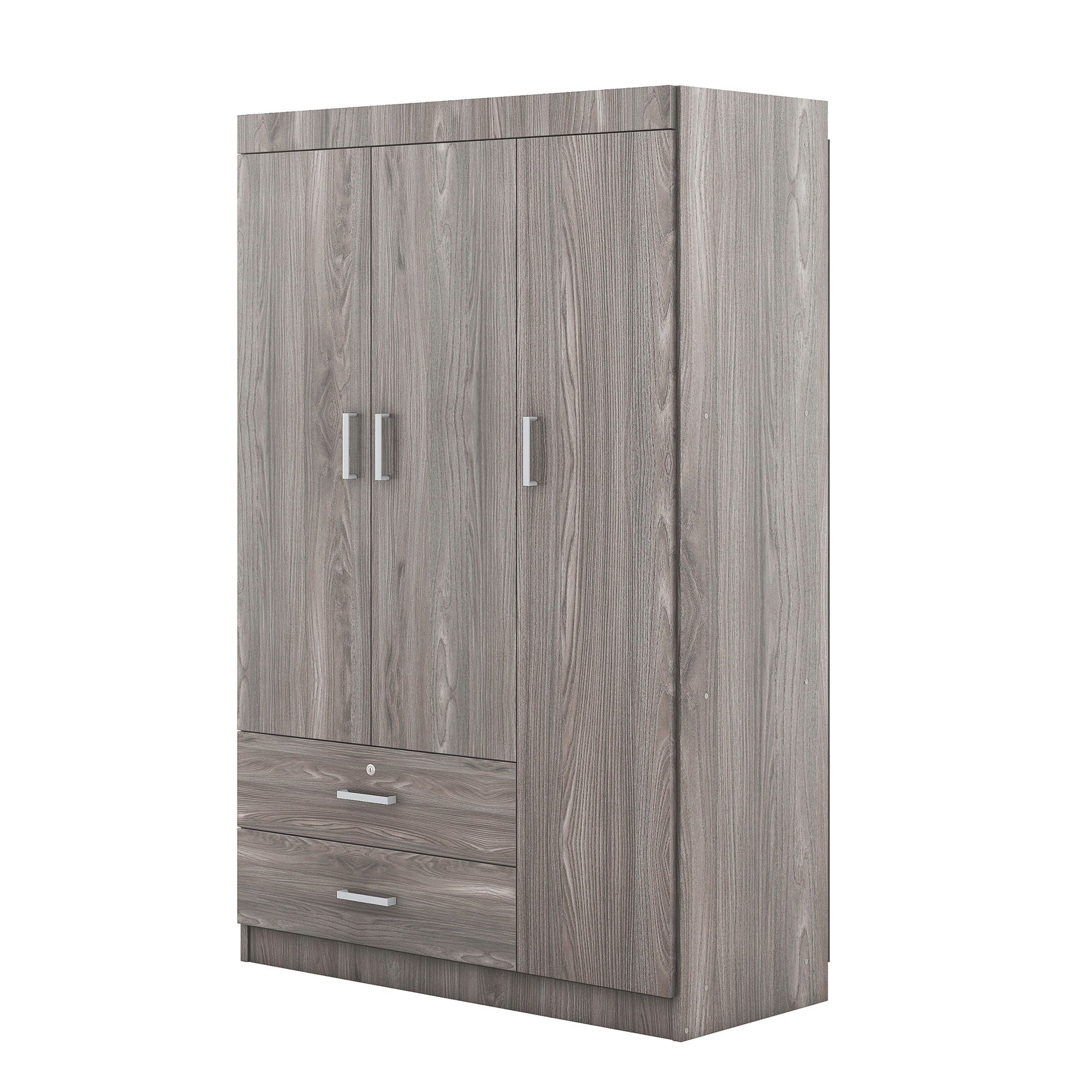 3 Door Wardrobe With 2 Drawers