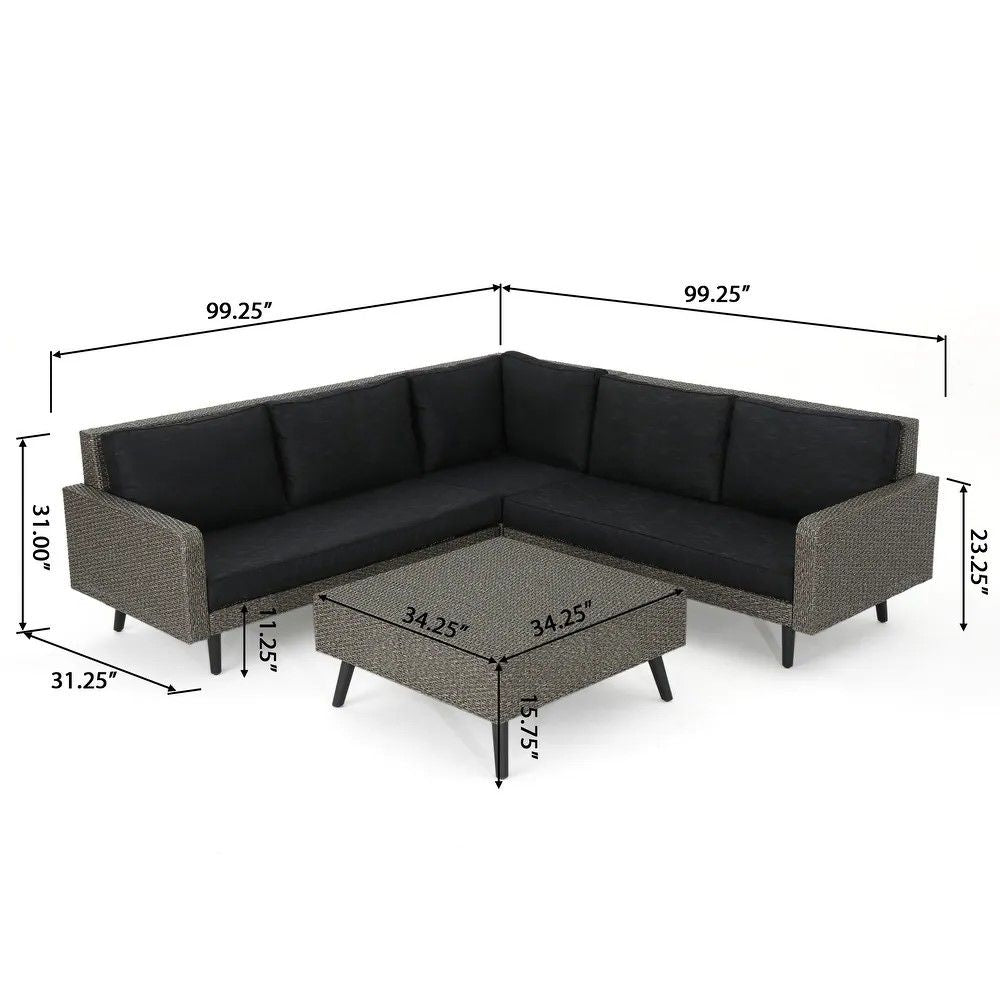 Tahiti - Sofa Set - Black