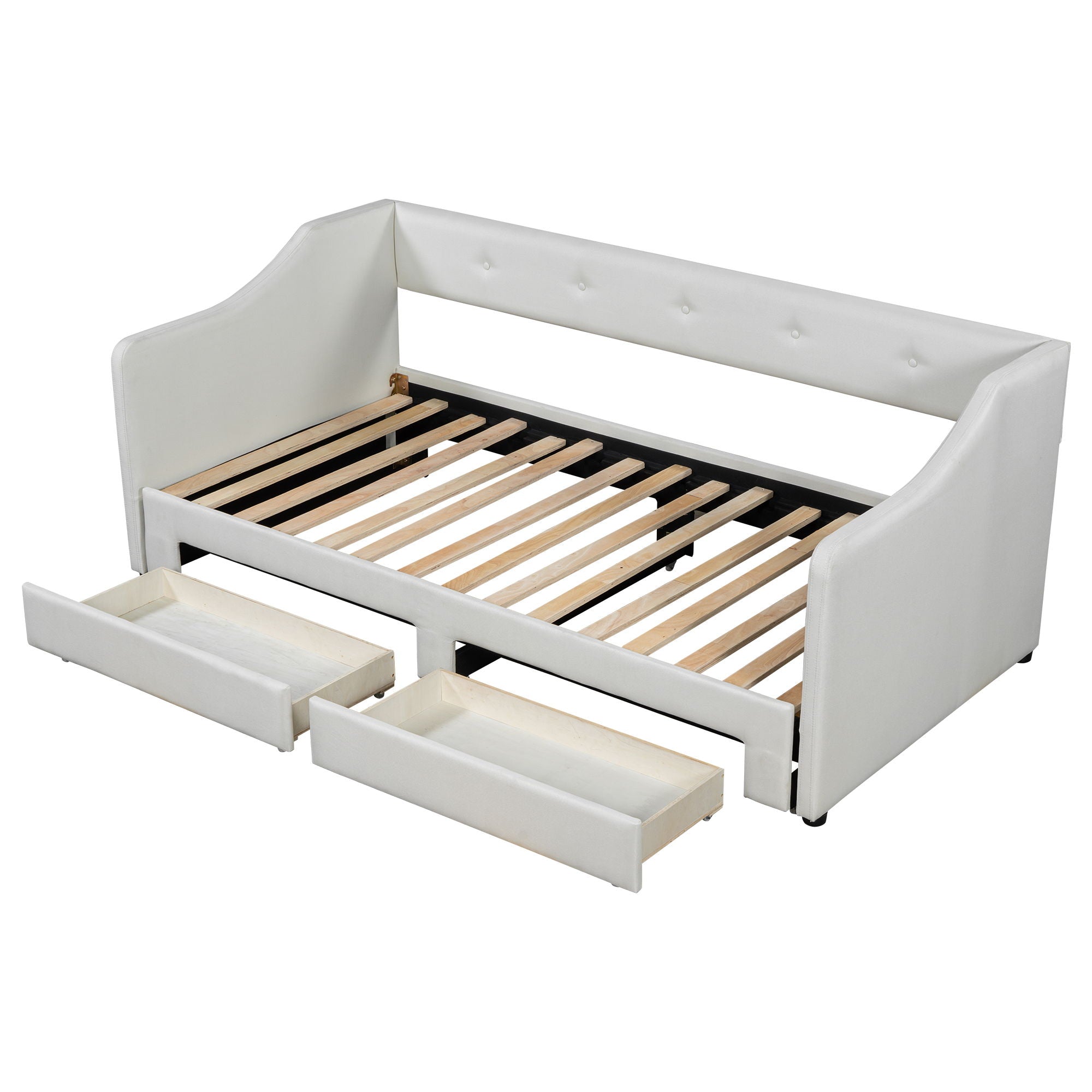 Upholstered Daybed With 2 Drawers