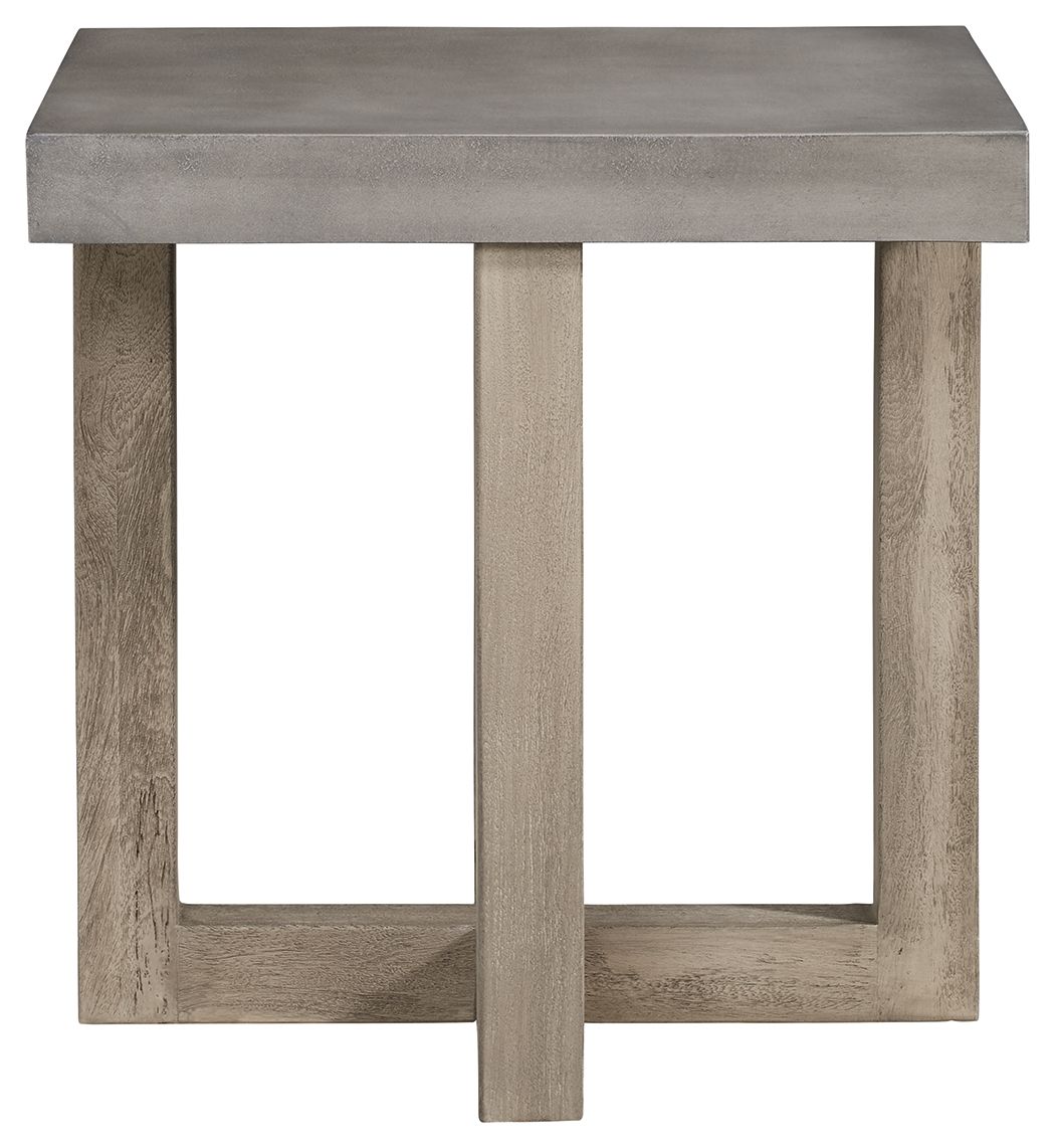 Signature Design by Ashley® Lockthorne - Gray - Square End Table | Meri Furniture