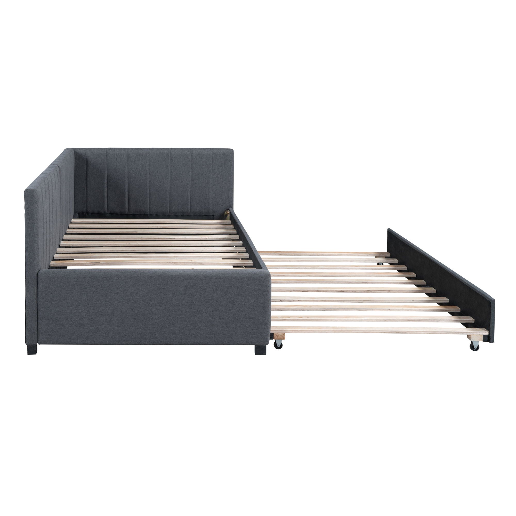 Upholstered Daybed, Sofa Bed Frame, No Box Spring Needed