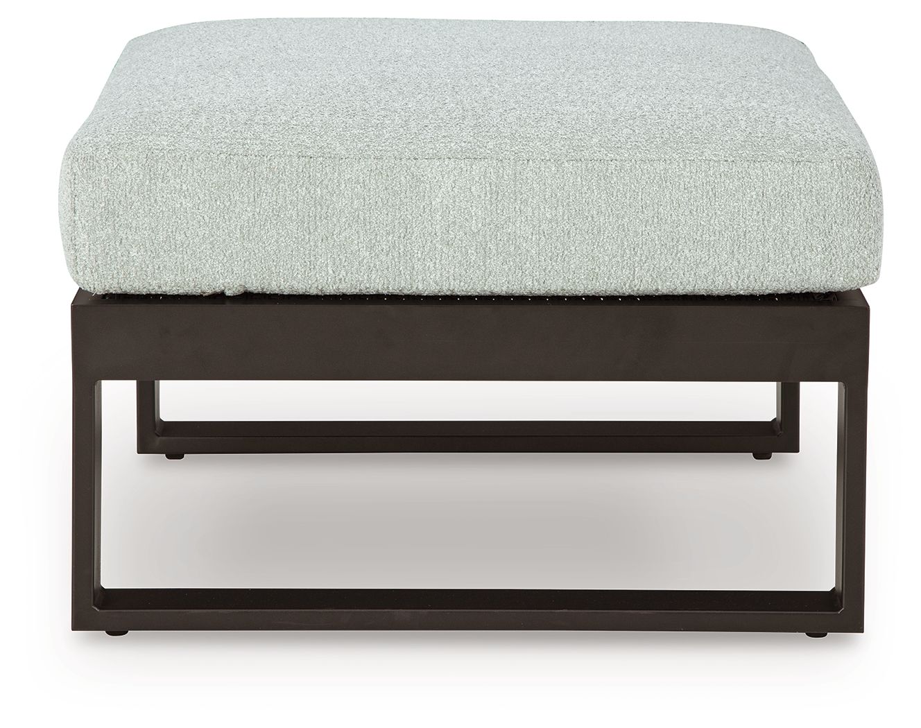 Signature Design by Ashley® Beachloft - Black / Gray - Ottoman With Cushion | Meri Furniture