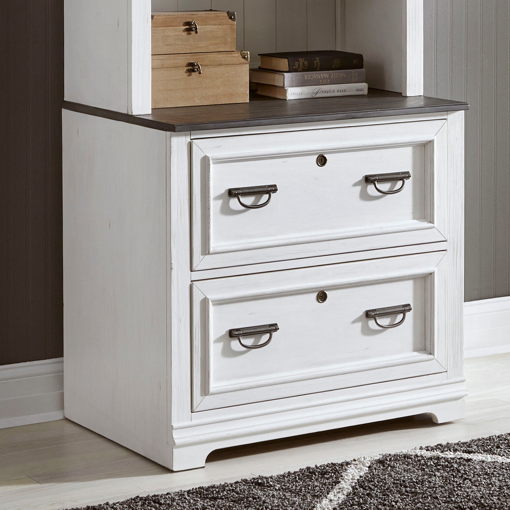 Liberty Furniture Allyson Park - Bunching Lateral File Cabinet - White | Meri Furniture
