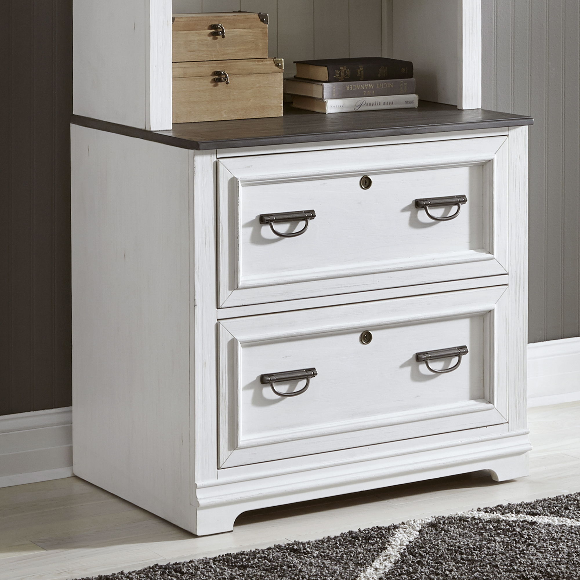 Liberty Furniture Allyson Park - Bunching Lateral File Cabinet - White | Meri Furniture