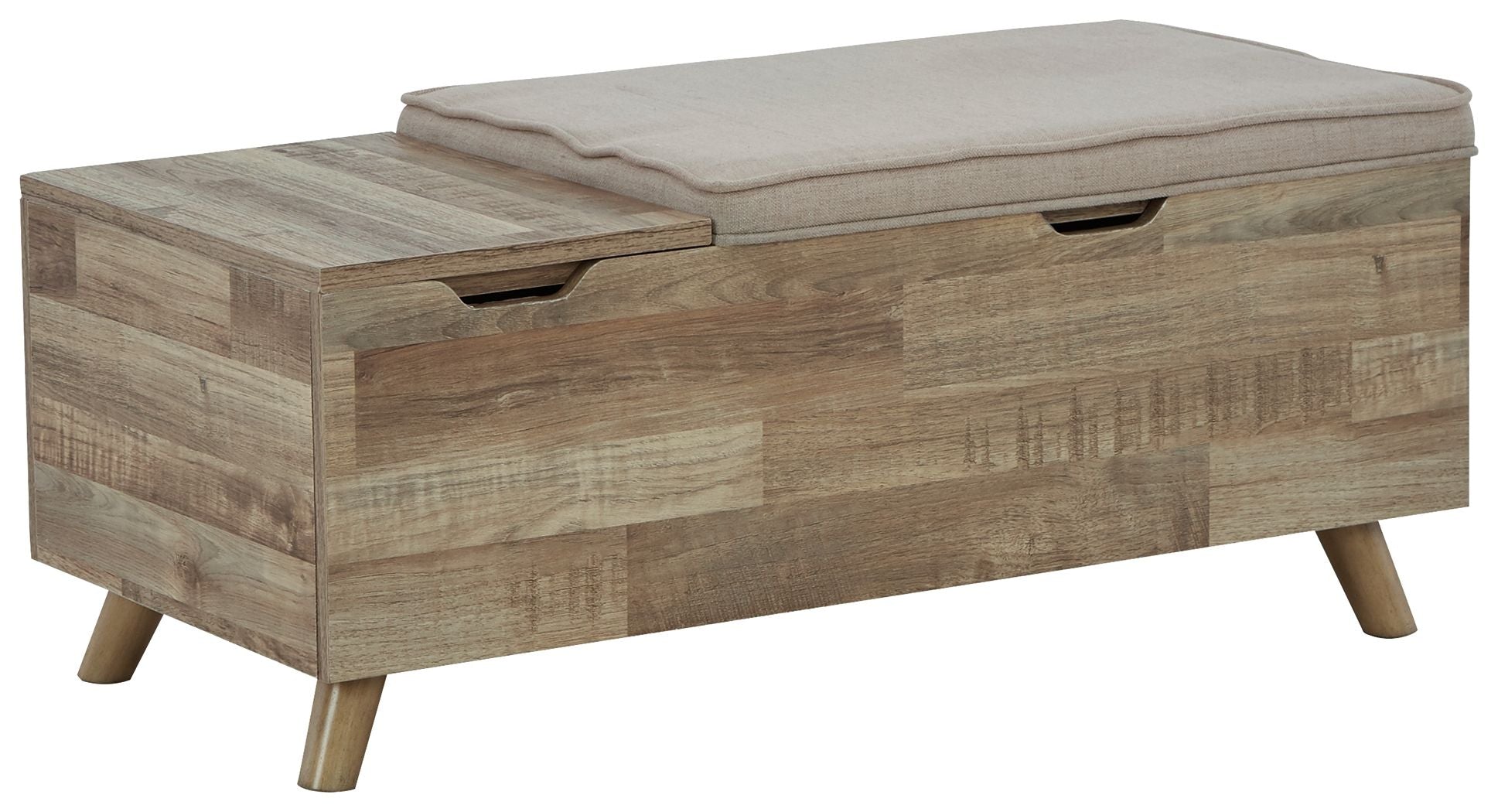 Signature Design by Ashley® Gerdanet - Beige - Storage Bench | Meri Furniture