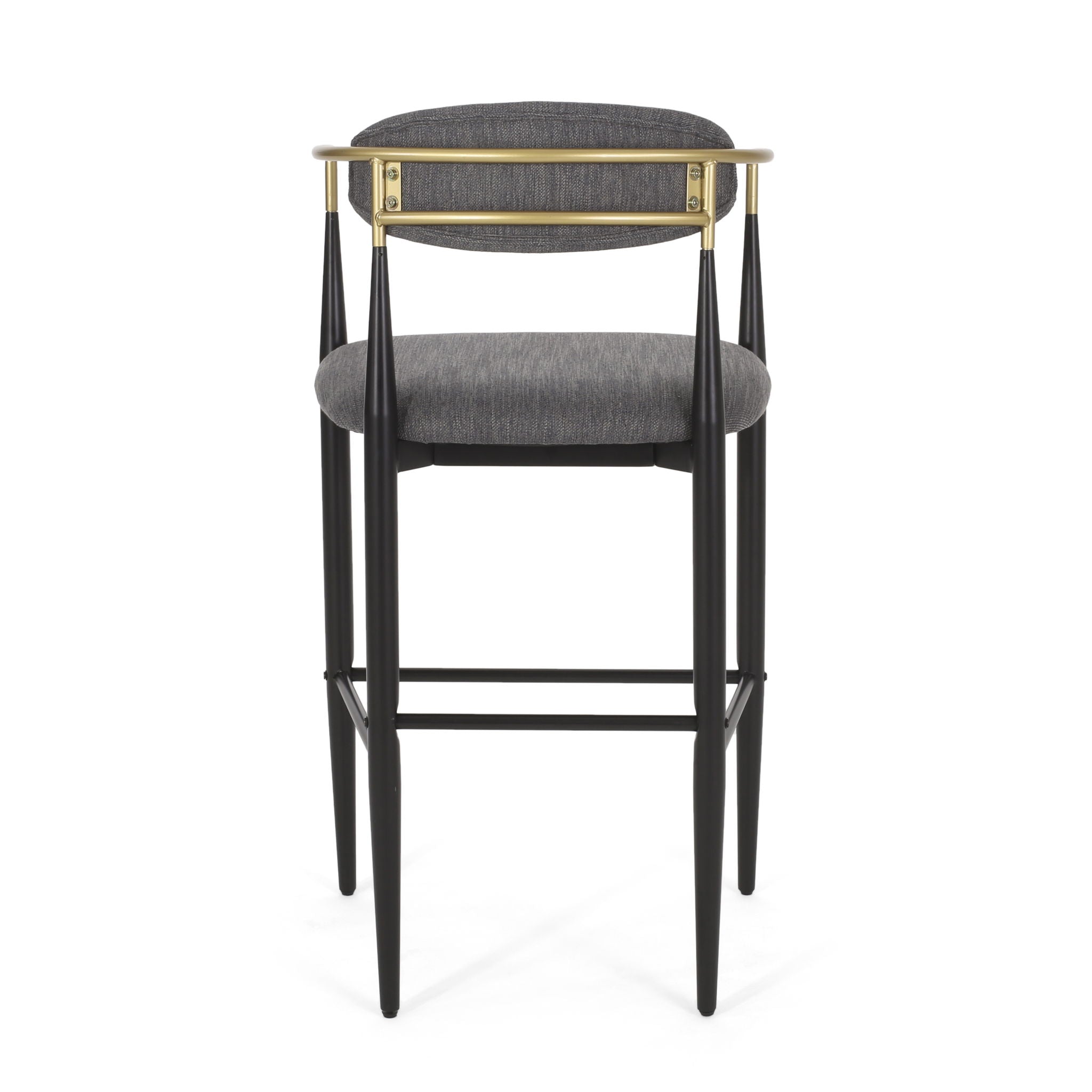 Upholstered Bar Stools With Backs For Kitchen Island (Set of 2)