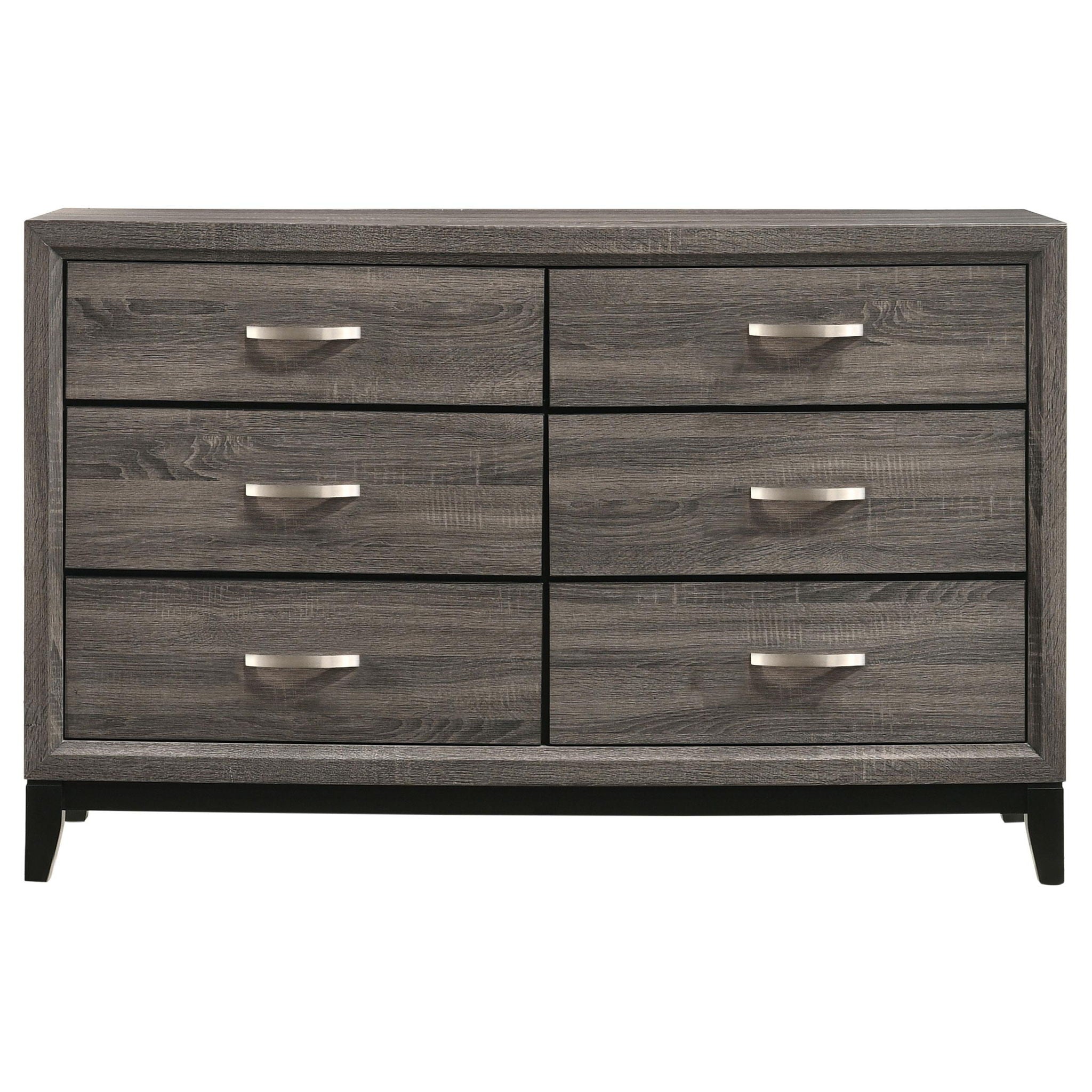 Watson Four-piece Eastern King Bedroom Set Grey Oak