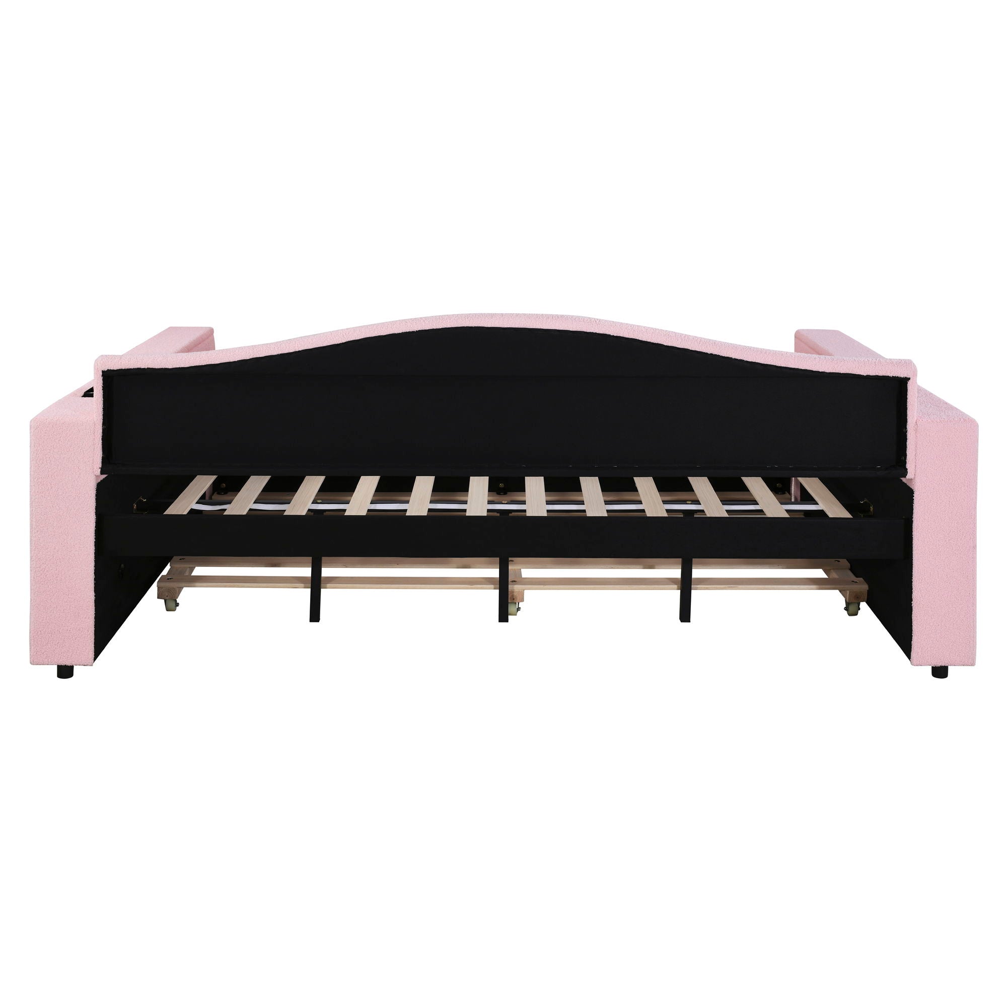 Upholstered Daybed With Storage Armrests, Trundle And Latest Integrated Bluetooth Audio System