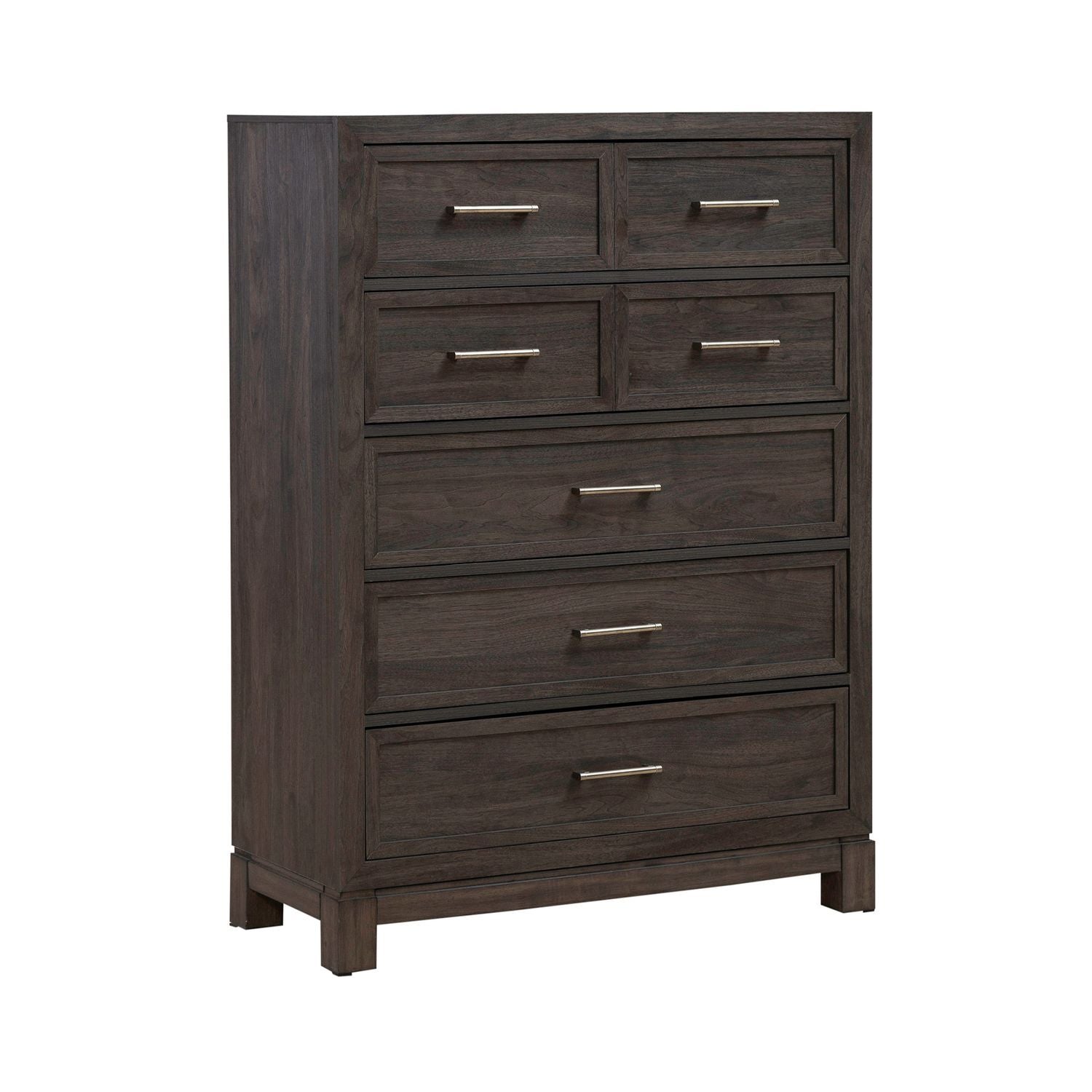 Modern Edge - 5 Drawer Chest - Brown