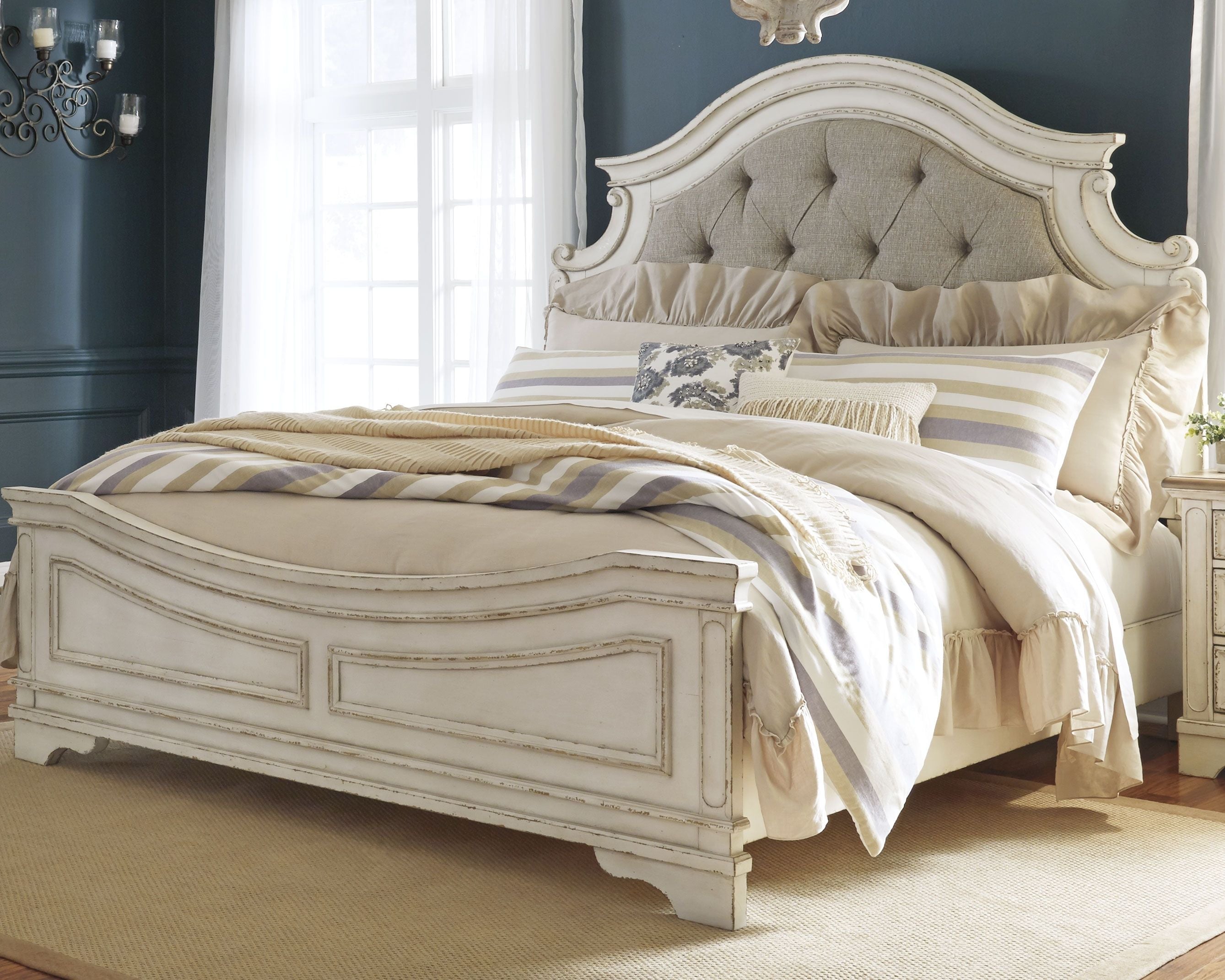 Signature Design by Ashley® Realyn - Upholstered Panel Bed | Meri Furniture