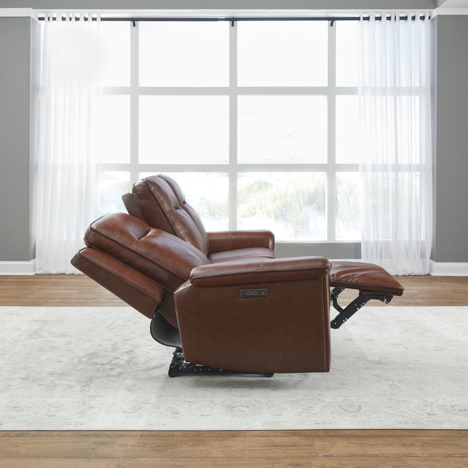 Liberty Furniture Avery - Sofa P2 - Cognac | Meri Furniture