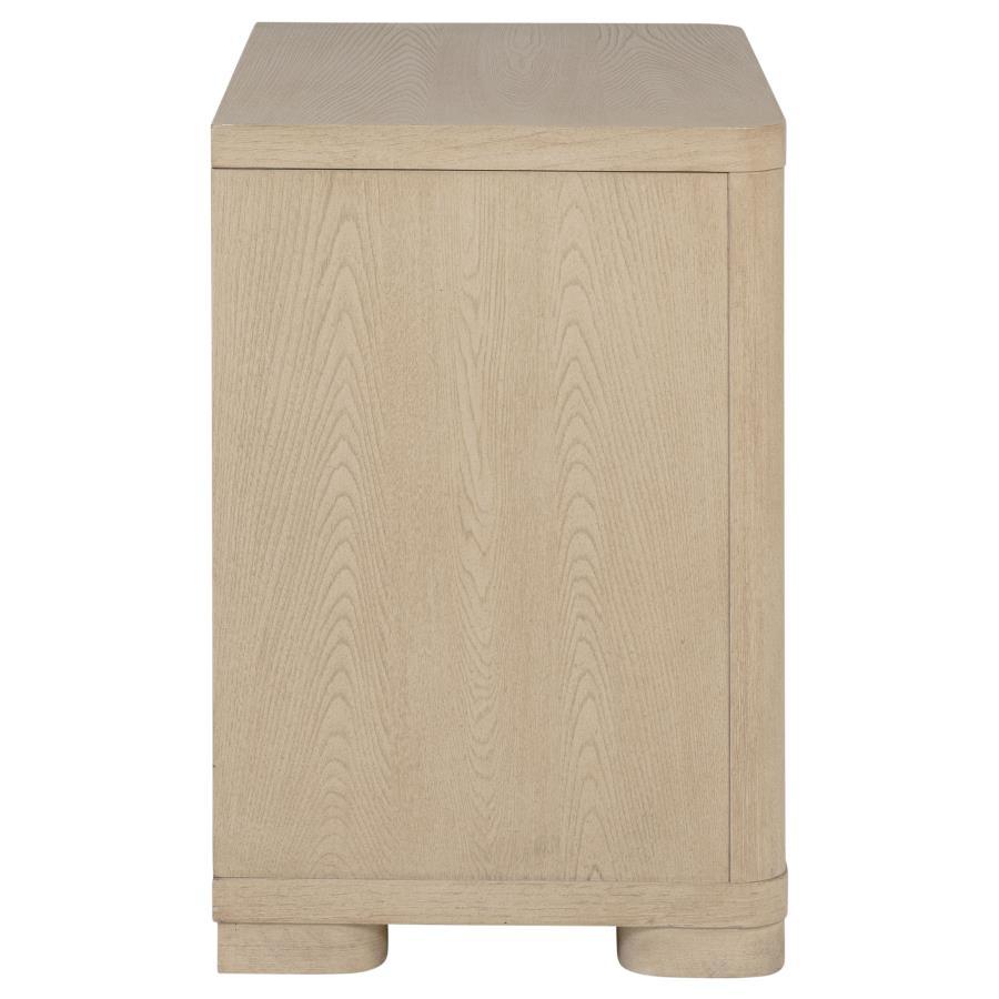 Ladera - 2-Drawer Nightstand Bedside Table - Light Elm