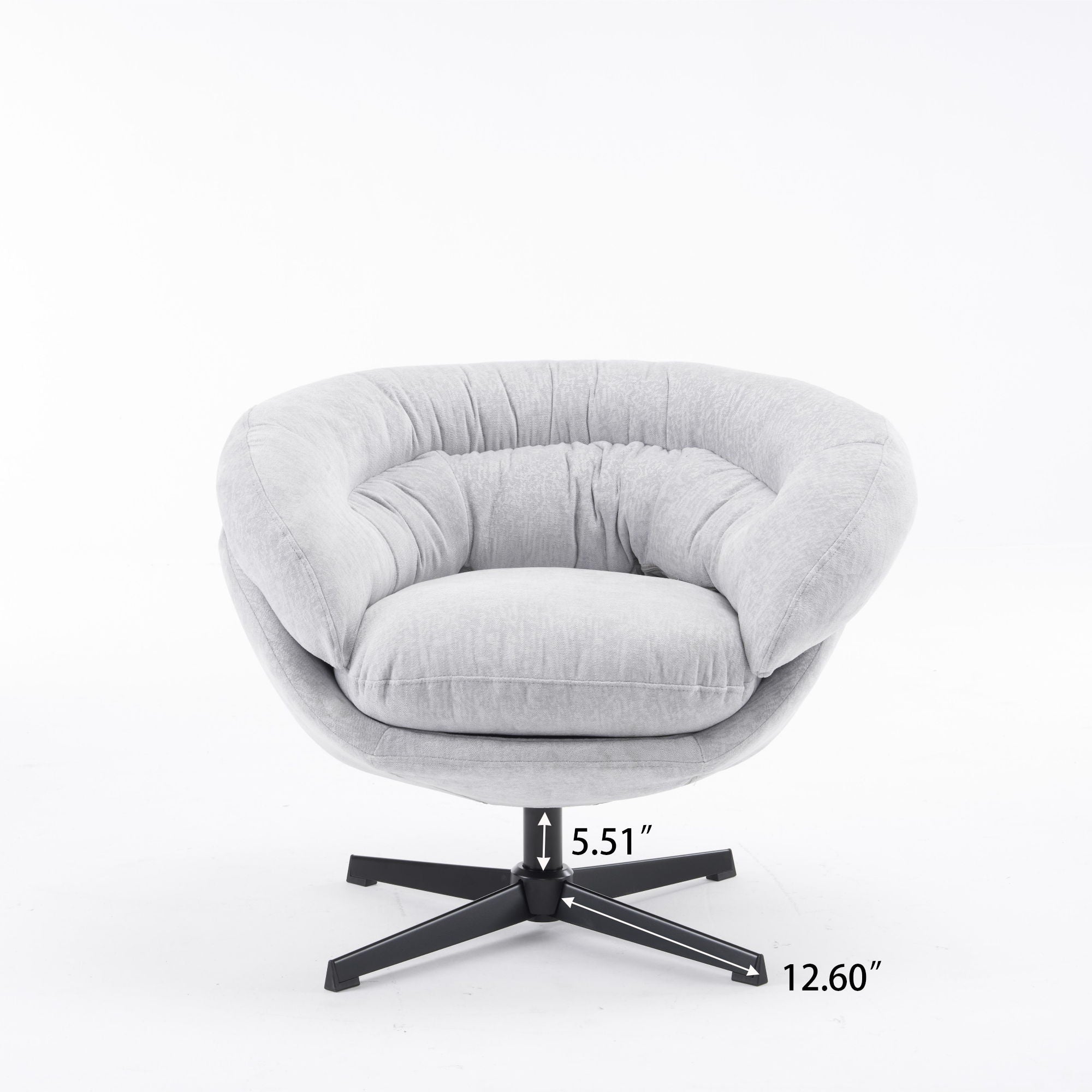 Modern Chenille Office Chair With 360 Degree Swivel
