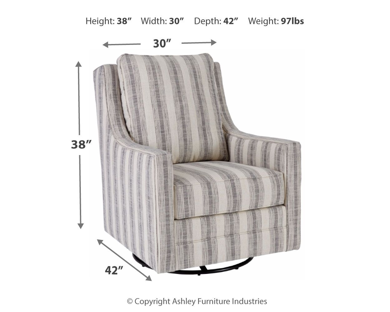 Signature Design by Ashley® Kambria - Swivel Glider Accent Chair | Meri Furniture