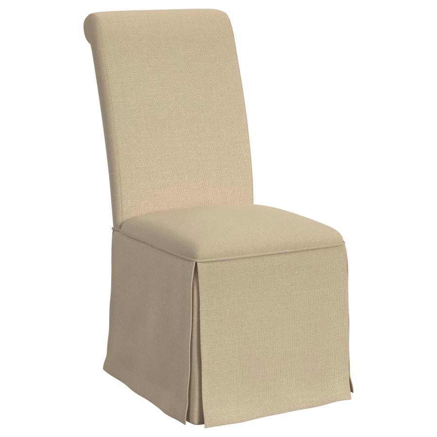 Coaster Fine Furniture Shawna - Upholstered Skirted Dining Chair (Set of 2) | Meri Furniture