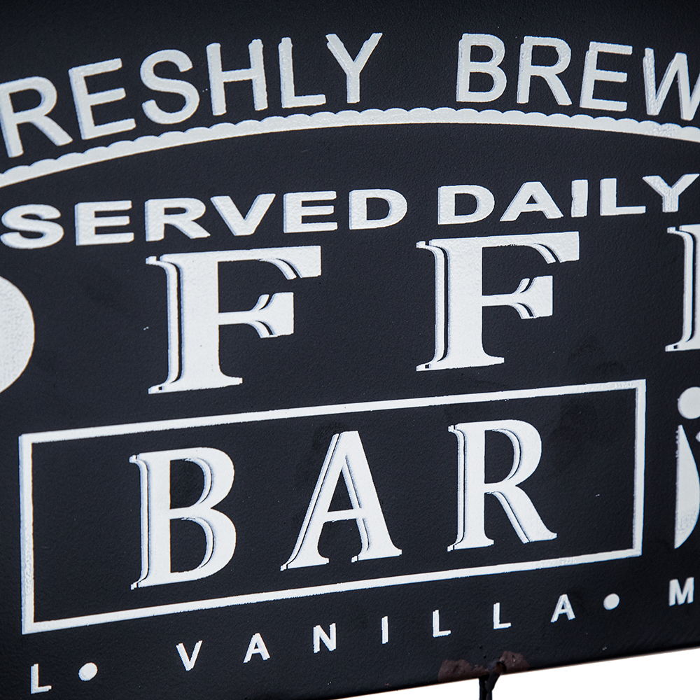 Floating Coffee Bar Shelf With Coffee Pod Holder, Hooks And Storage Shelf - Black