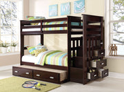 Allentown - Twin / Twin Bunk Bed With Trundle Storage - Espresso