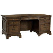 Coaster Fine Furniture Hartshill - 7-Drawer Executive Desk - Burnished Oak | Meri Furniture