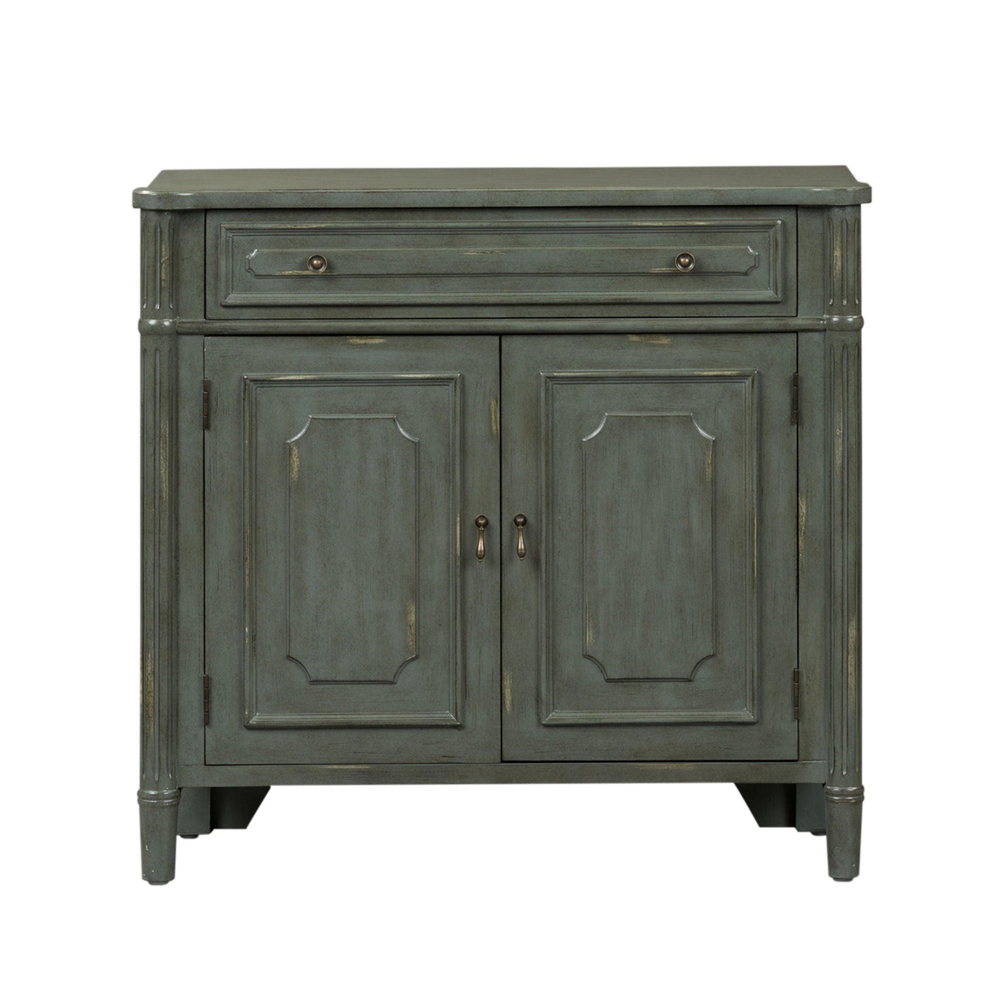 Liberty Furniture Madison Park - 1 Drawer 2 Door Accent Cabinet - Dark Gray | Meri Furniture