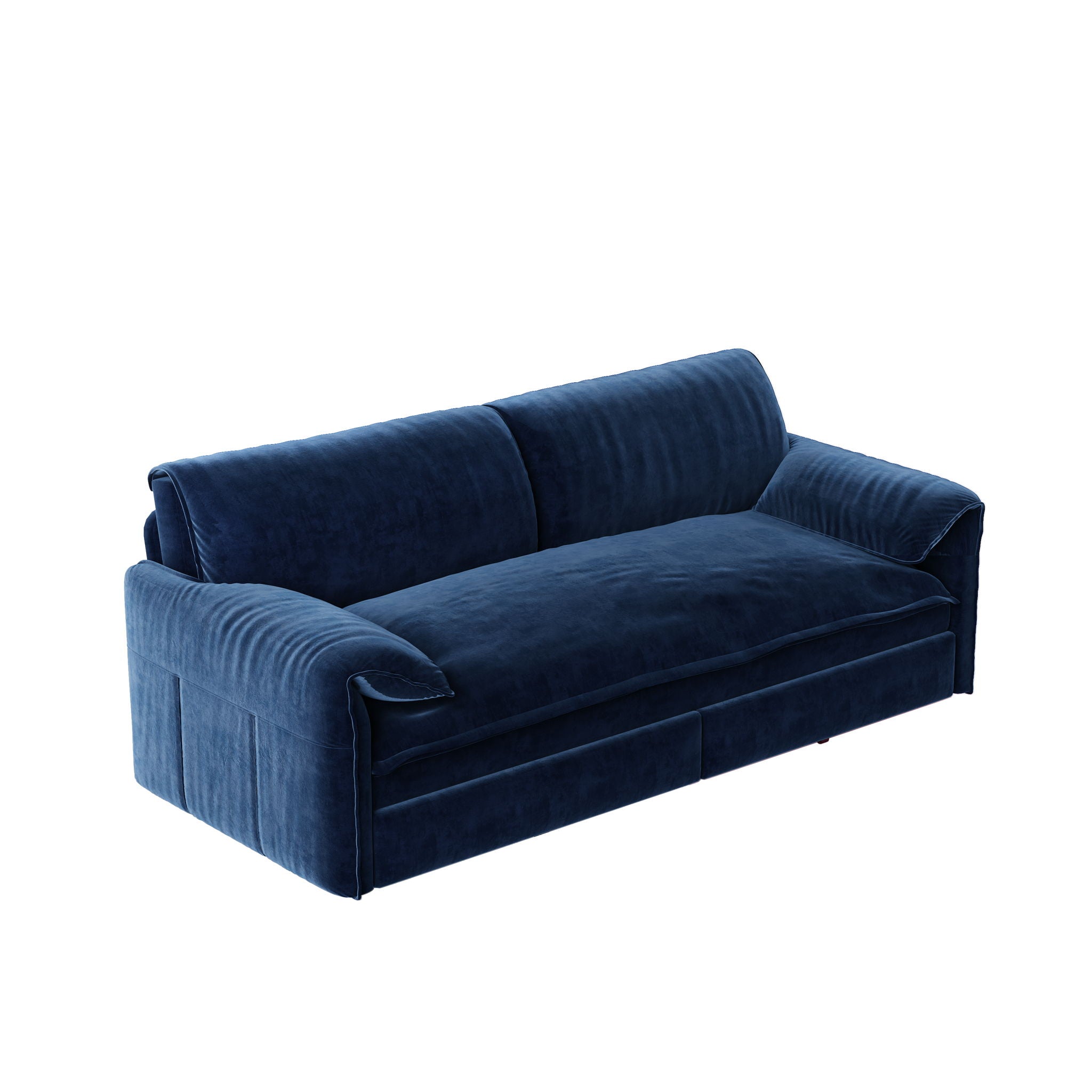Queen Pull Out Sofa Bed With Side Storage